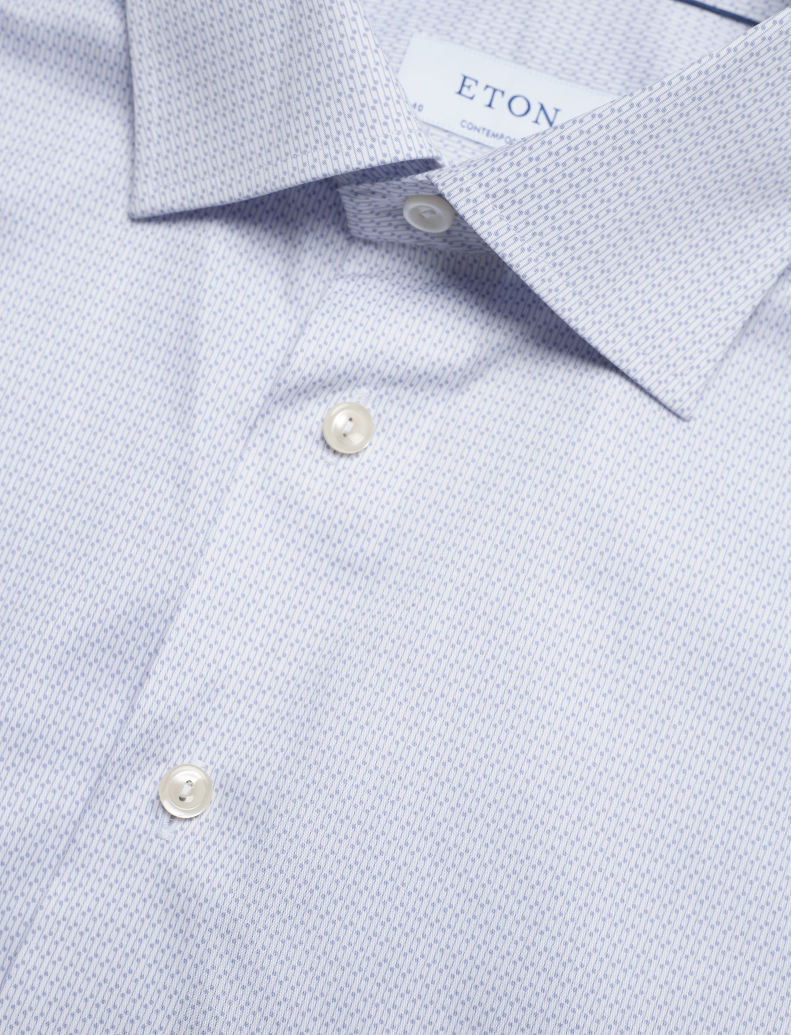 Eton - Contemporary fit Purple Lightweight Twill shirt - purple - 3