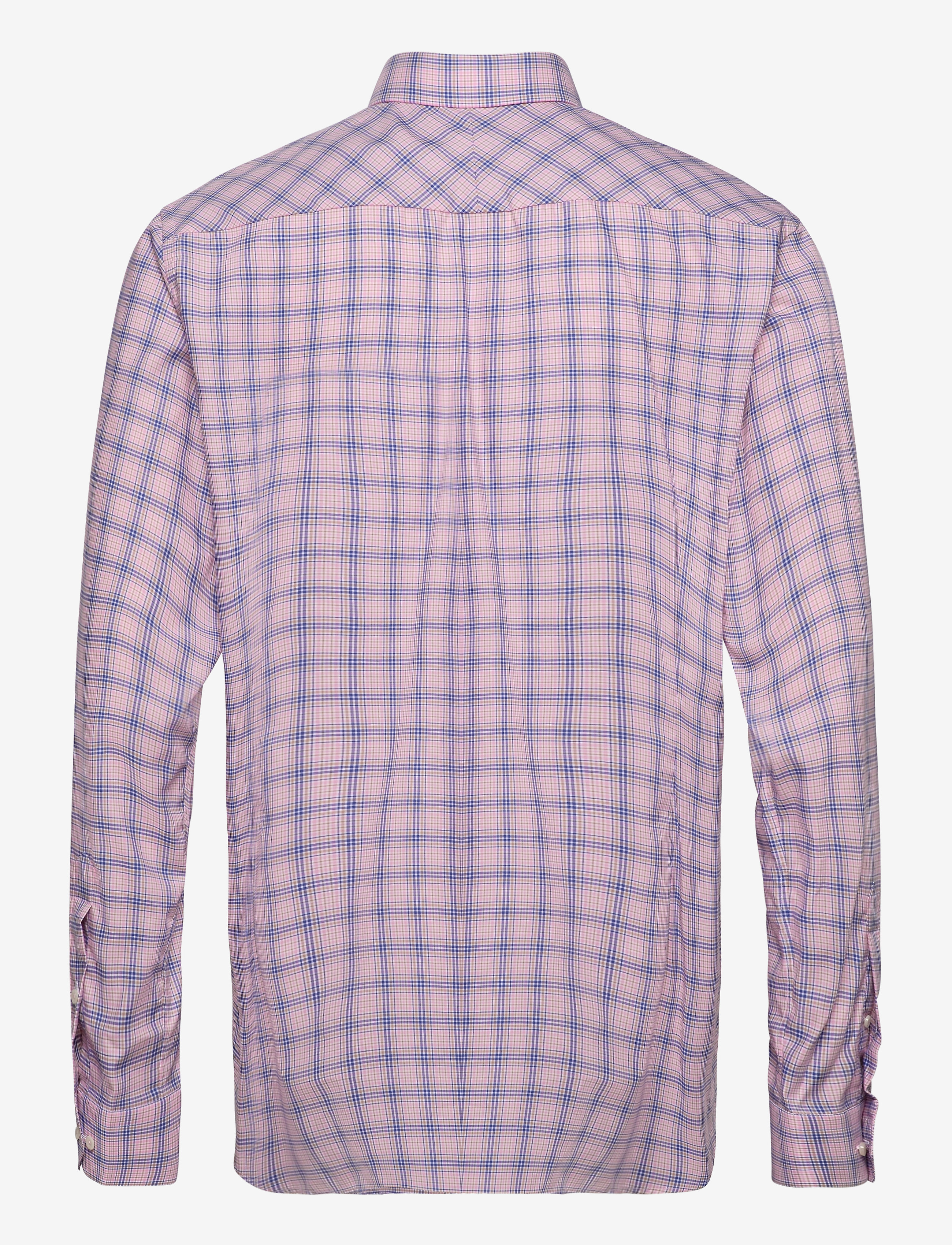 Eton - Contemporary fit Pink/Red Lightweight Twill shirt - pink/red - 1