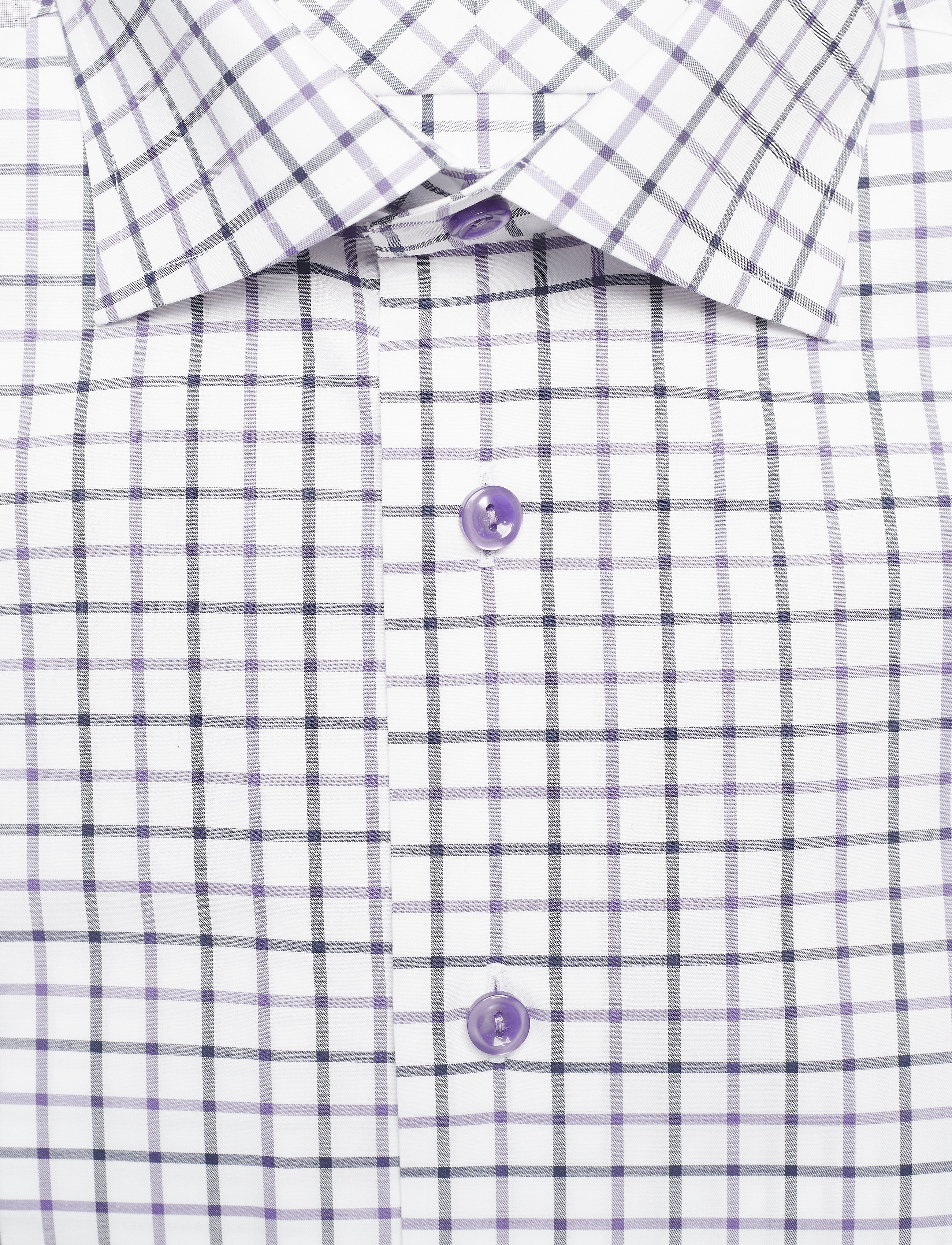 Eton - Contemporary fit Purple Lightweight Twill shirt - purple - 2