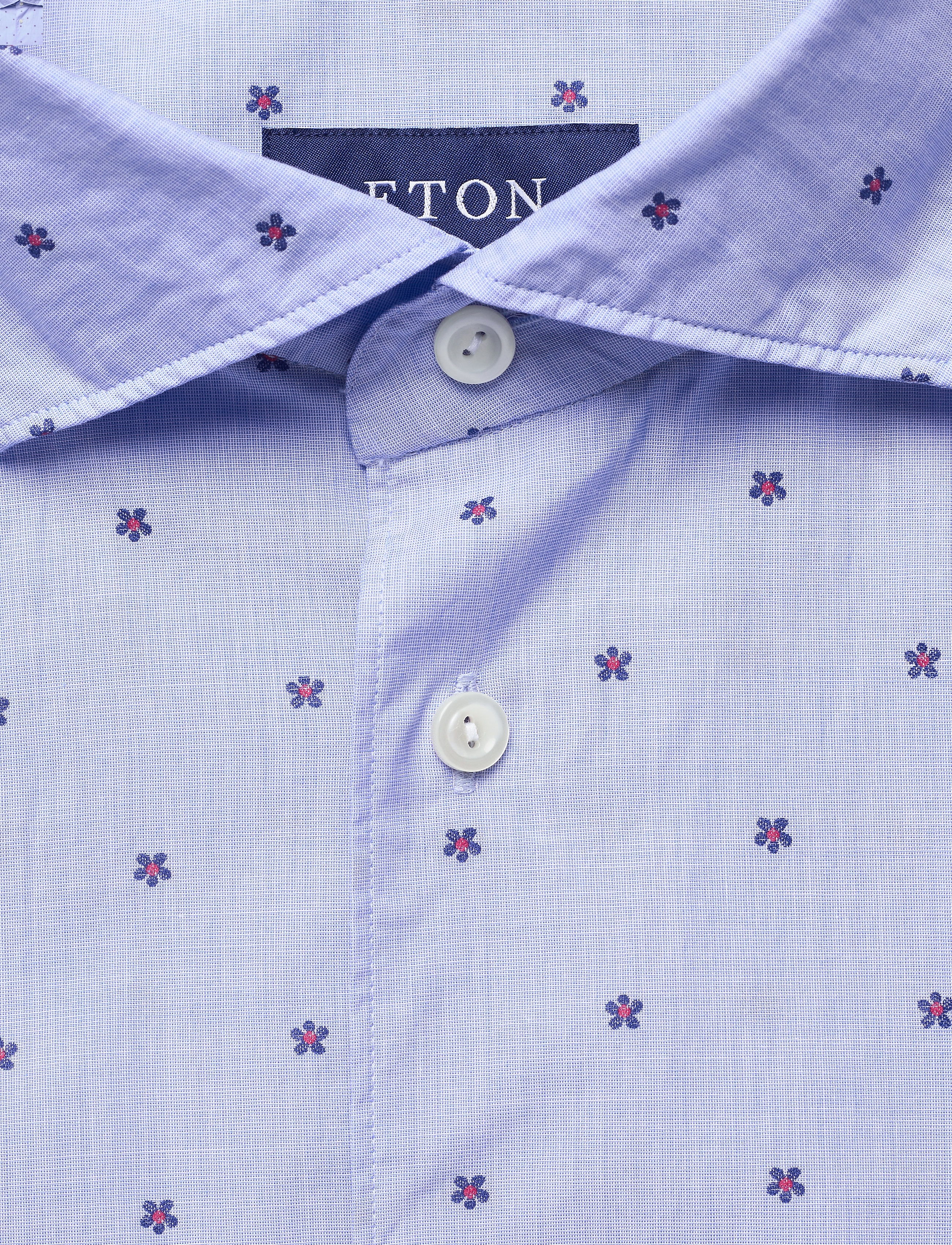 Eton - Contemporary fit Blue Signature Twill shirt - blue - 2