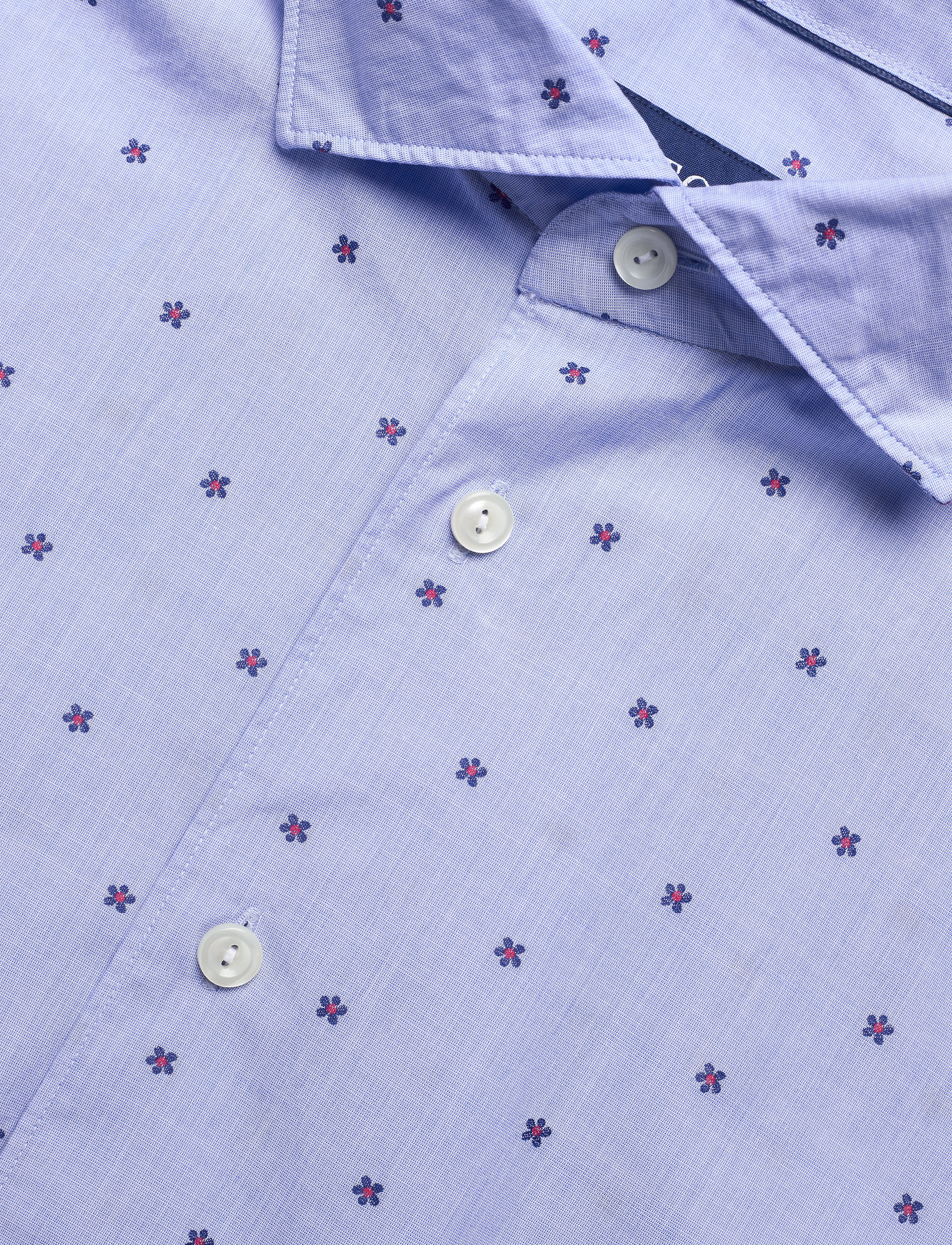 Eton - Contemporary fit Blue Signature Twill shirt - blue - 3