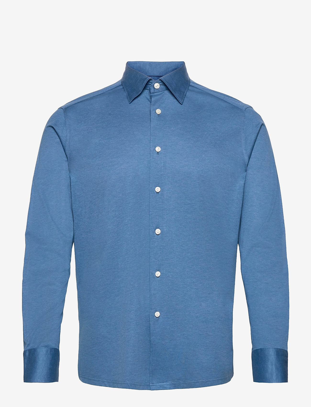 Eton - Men's shirt: Casual  Jersey - dark blue - 0
