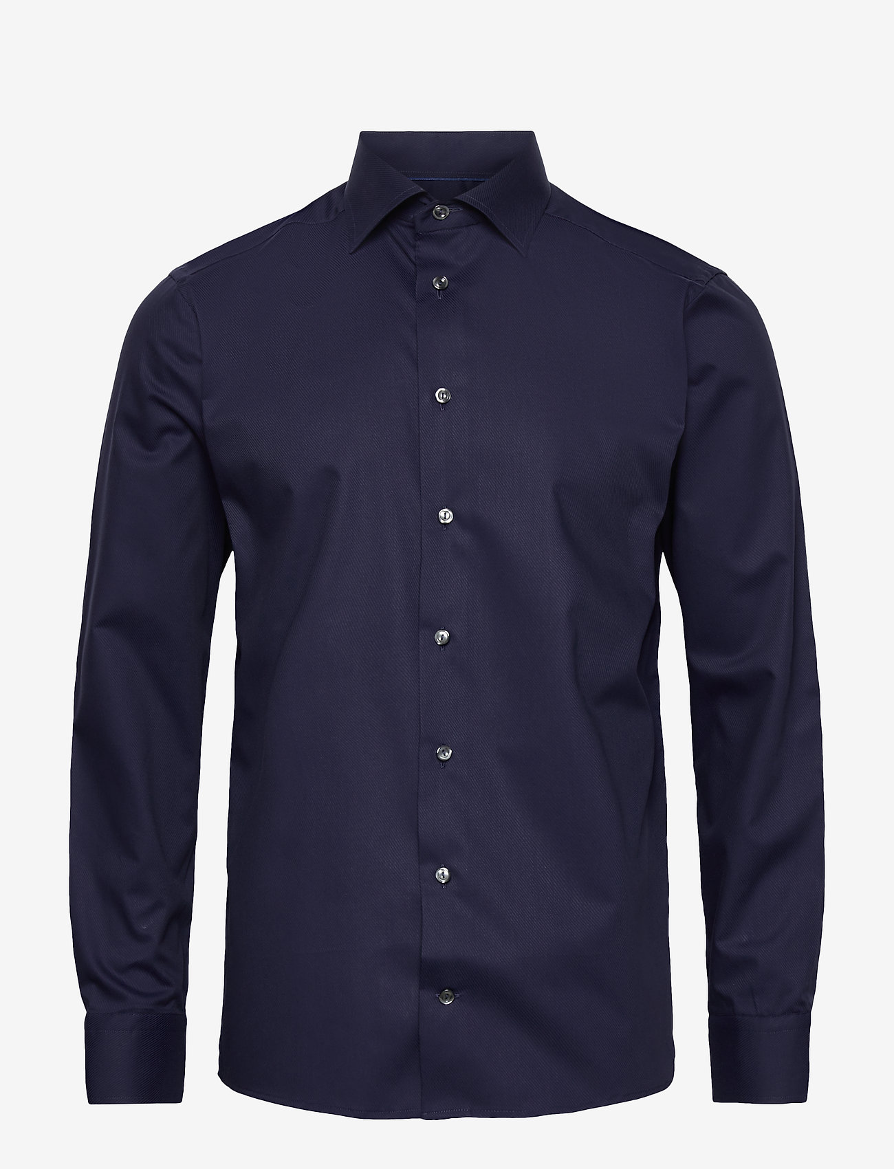 Eton - Slim fit diagonal twill shirt - blue - 0