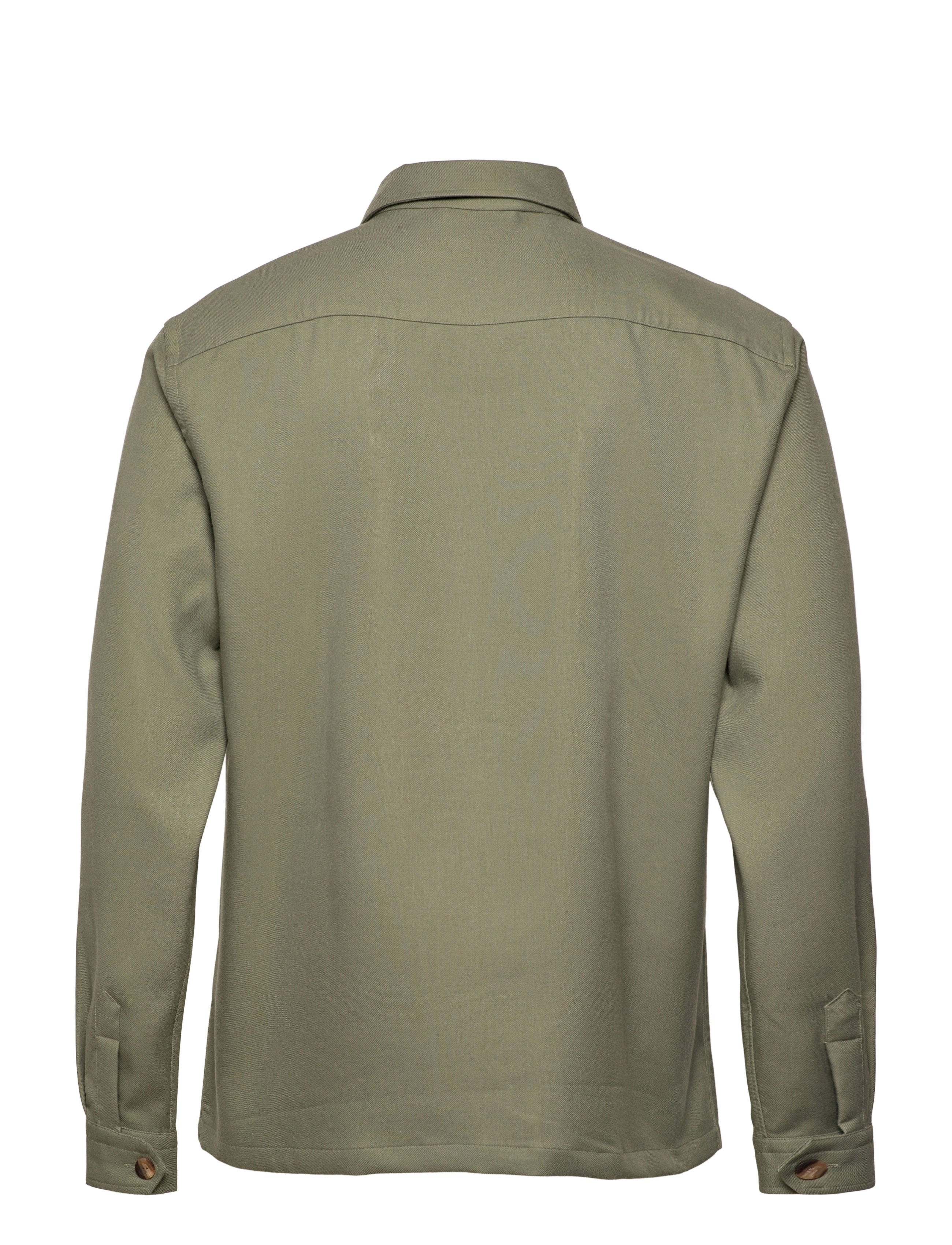 Eton - Men's shirt: Casual  Twill - dark green - 1