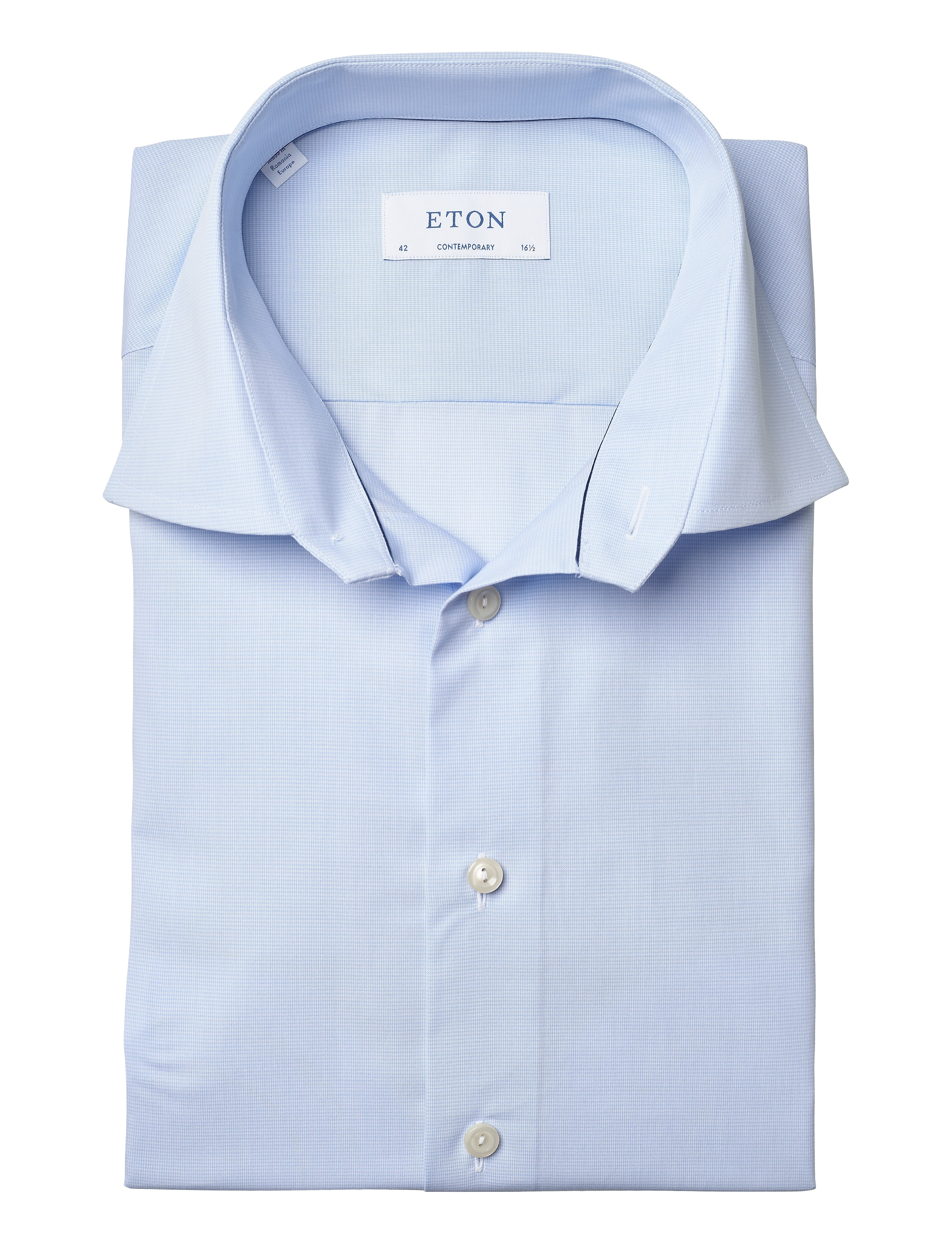 Eton - Contemporary fit Business Poplin Shirt - blue - 4