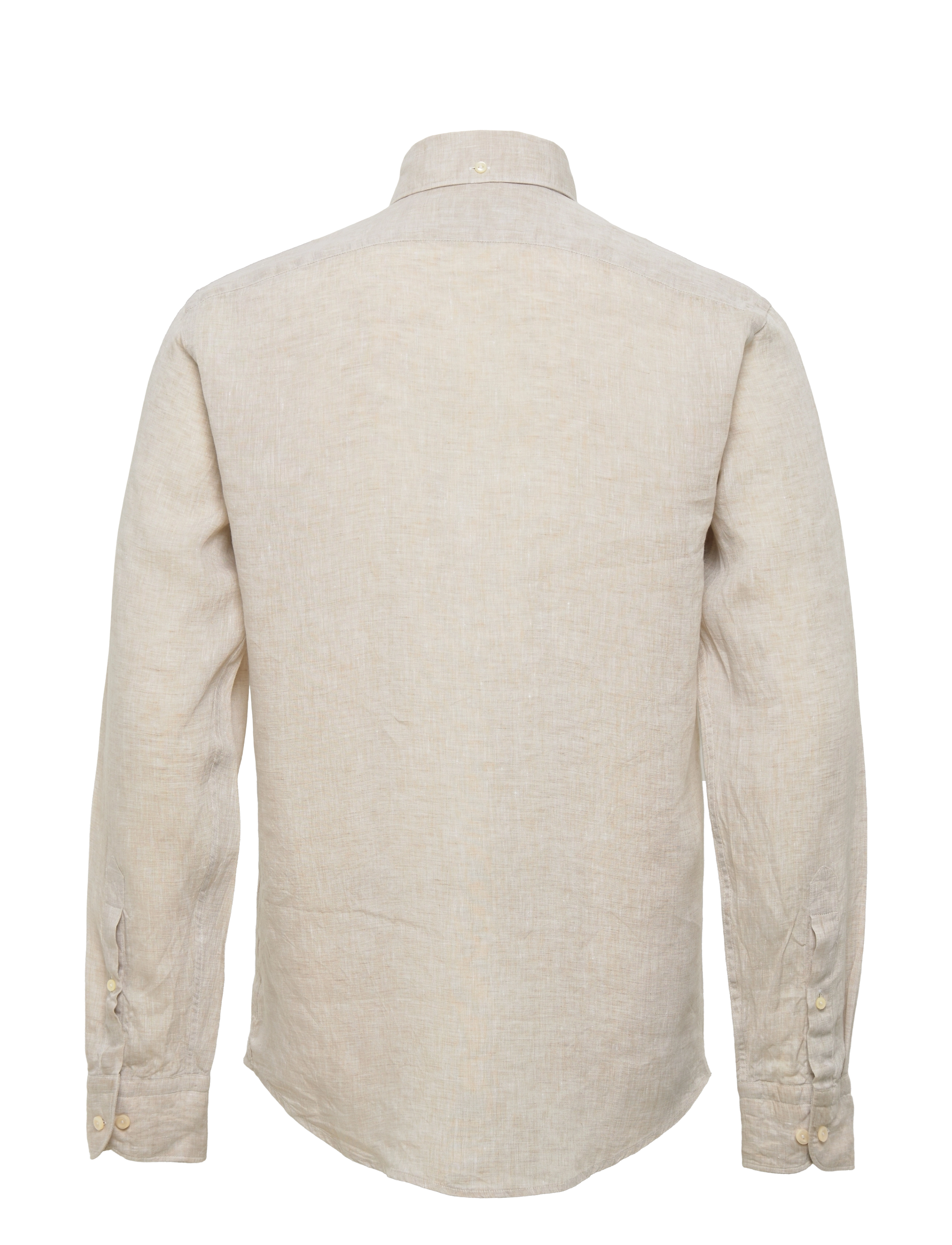 Eton - Men's shirt: Casual  Linen - light grey - 1