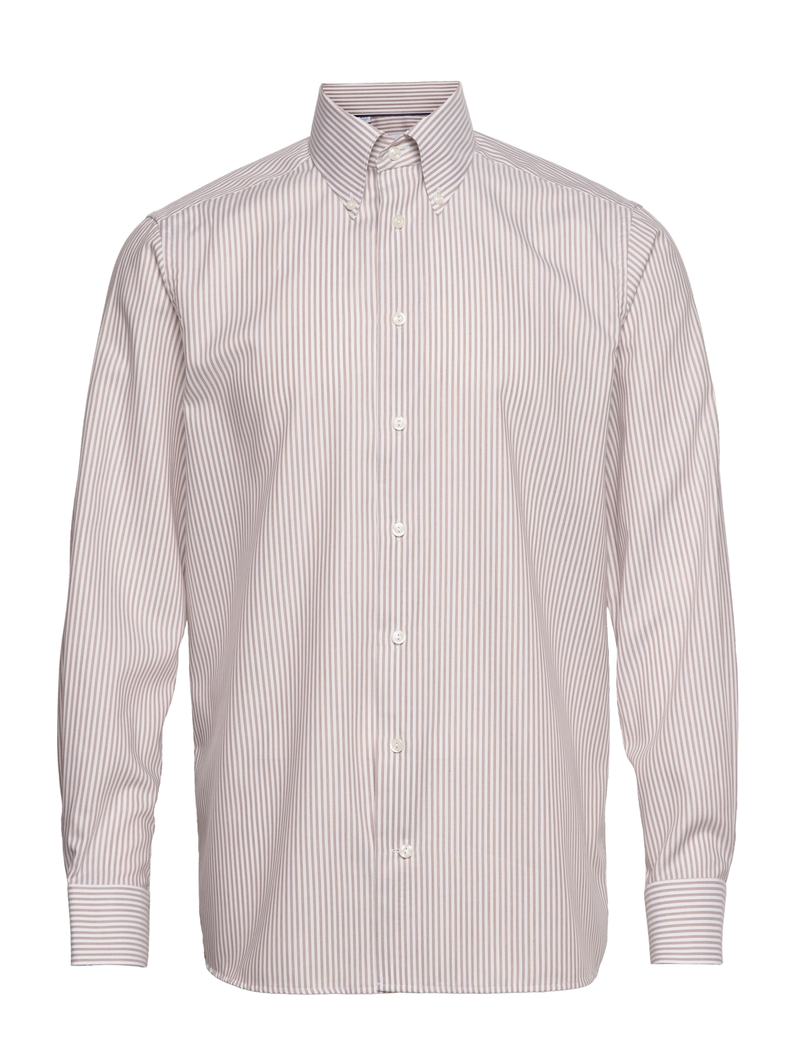 Eton - Men's shirt: Business Casual  Fine Oxford - brown - 0