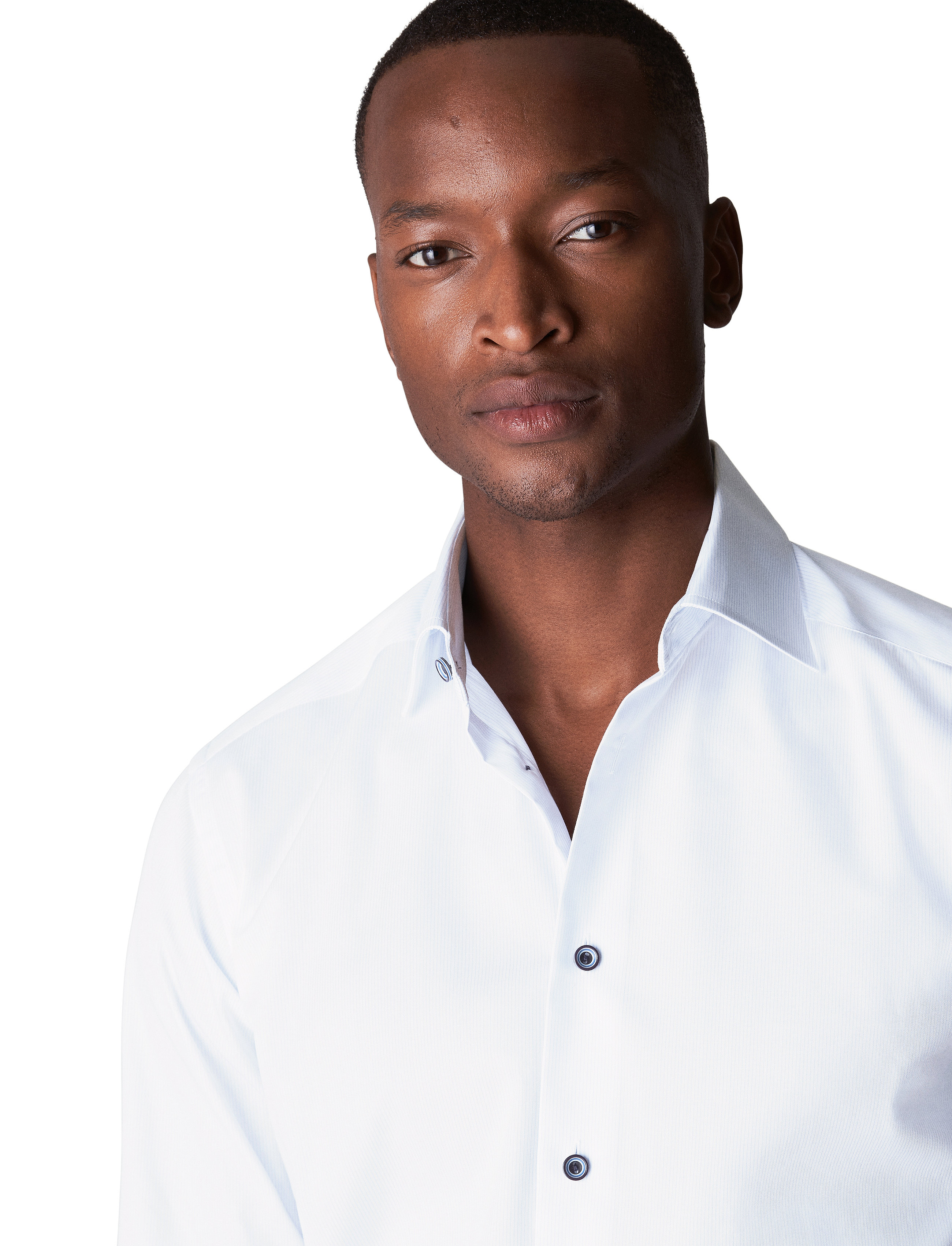 Eton - Men's shirt: Business  Twill - light blue - 4