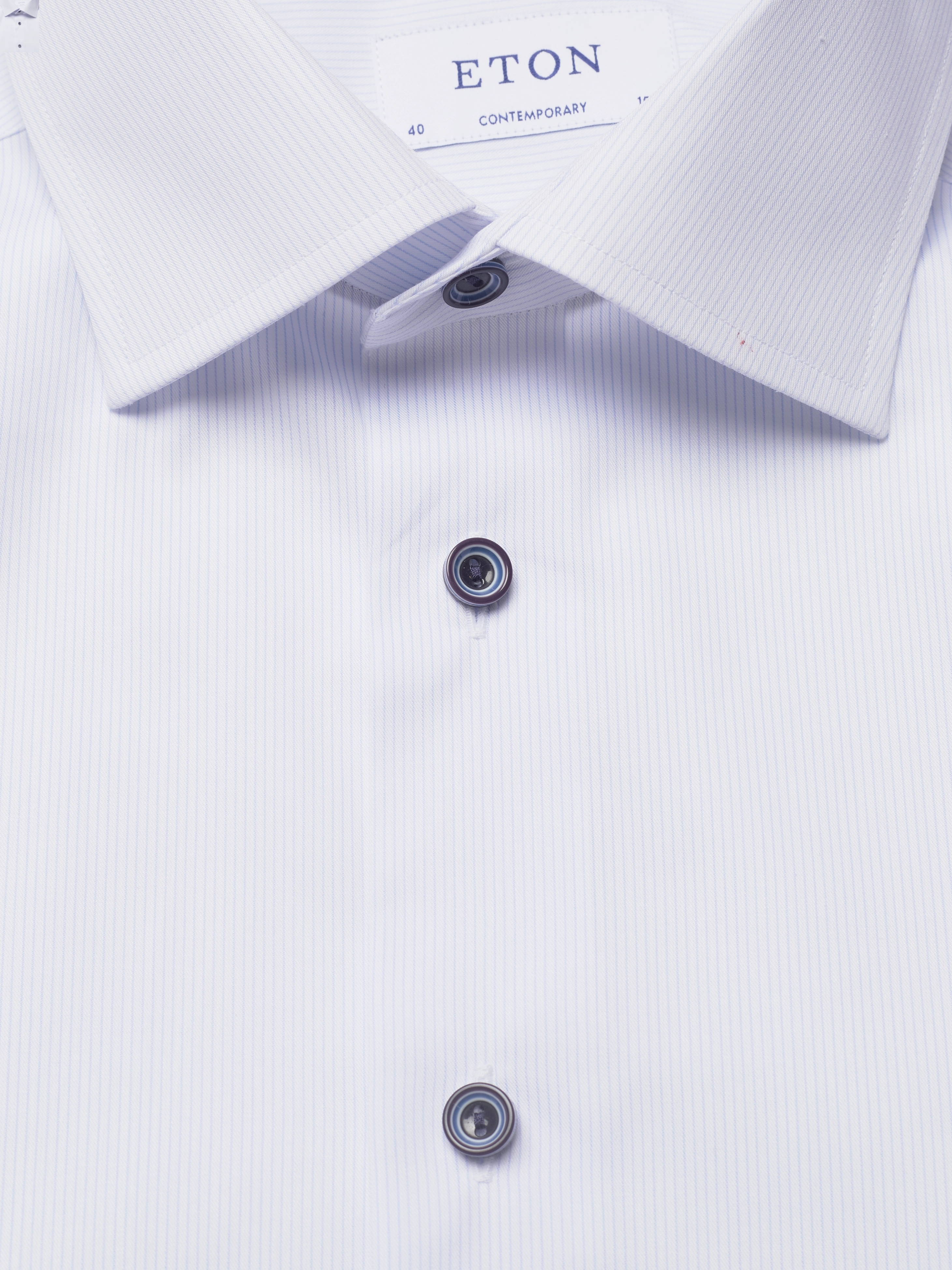 Eton - Men's shirt: Business  Twill - light blue - 5