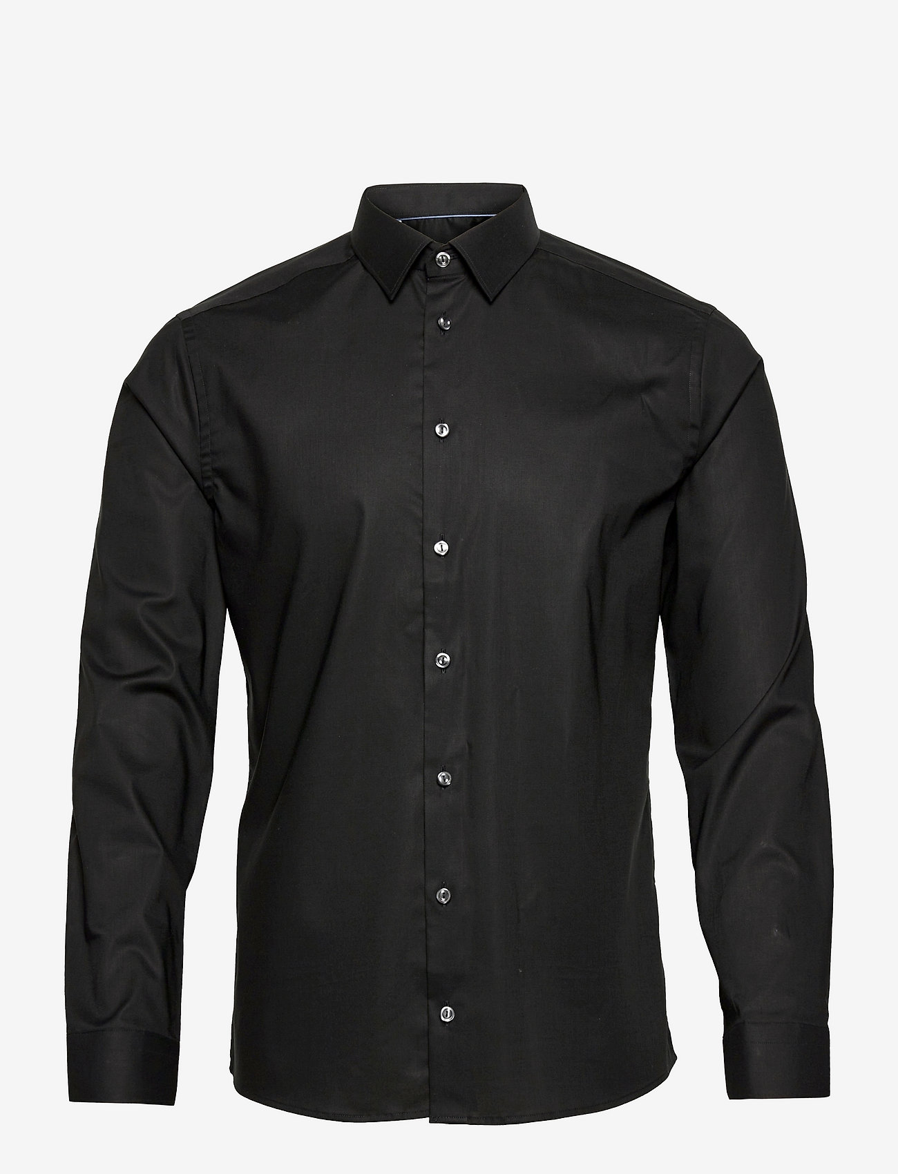 Eton - Men's shirt: Business  Poplin Stretch - black - 0