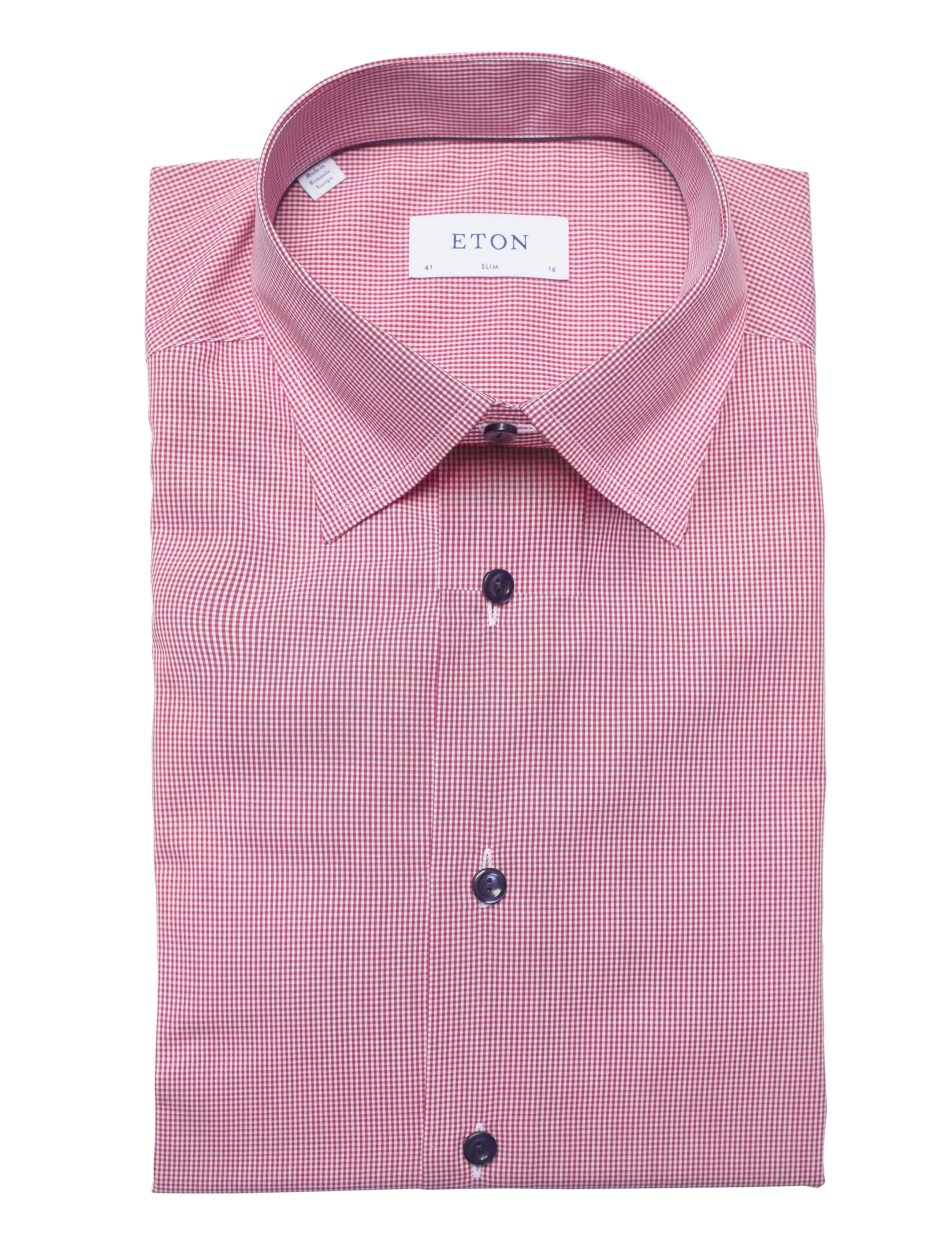 Eton - Slim fit Business Poplin Shirt - pink/red - 3