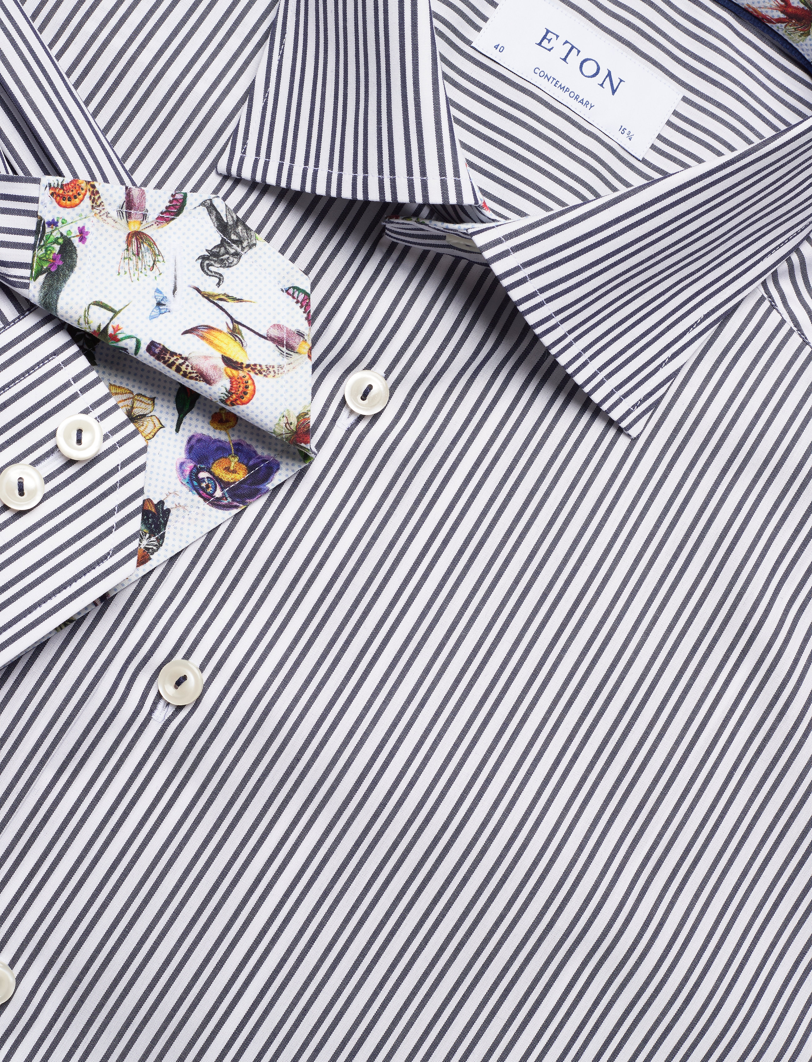 Eton - Striped Shirt - blue - 3