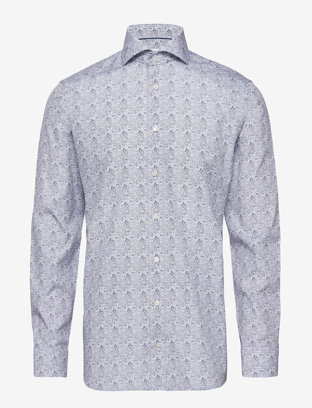 Eton - Paisley Print Shirt - blue - 0