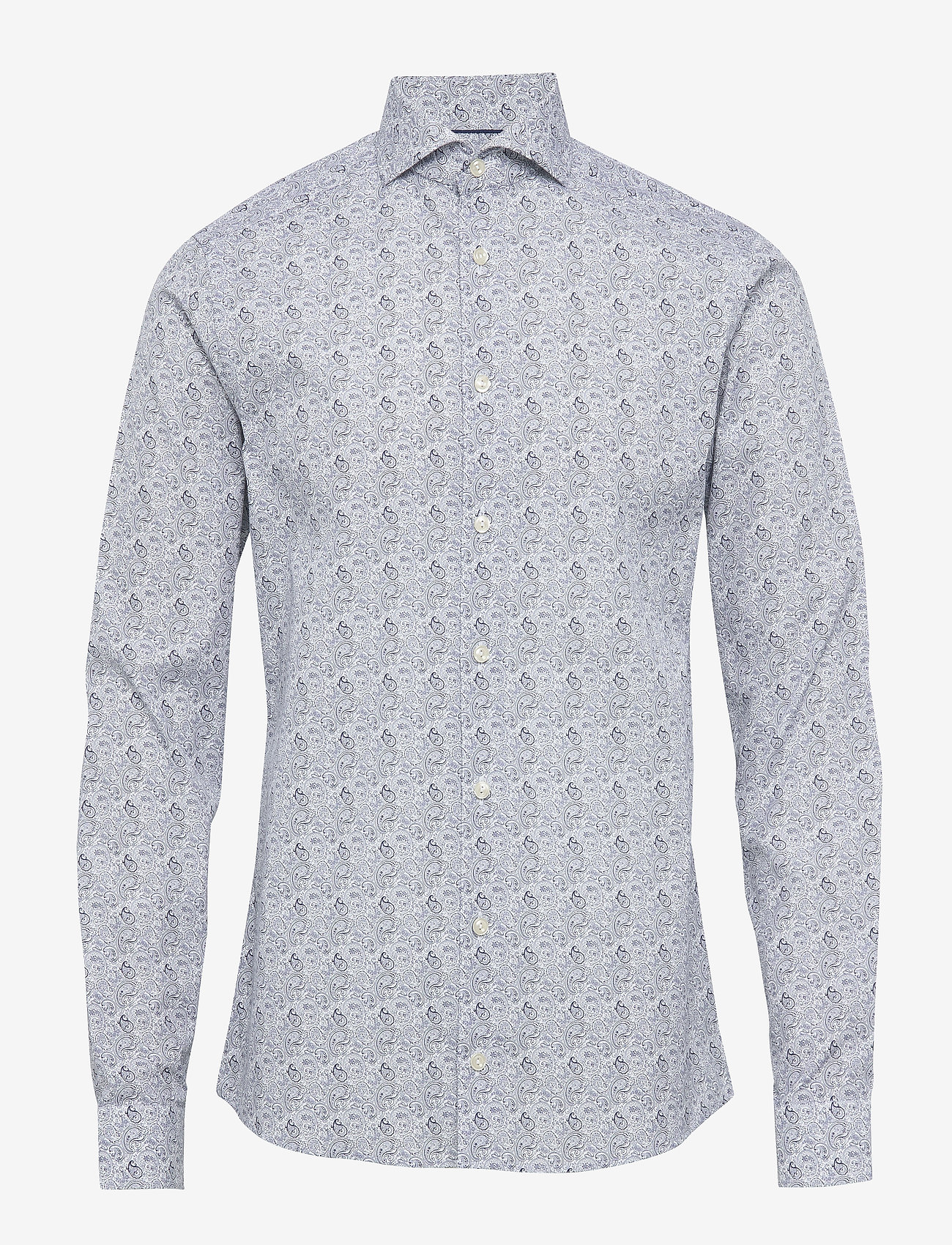 Eton - Paisley Print Shirt - blue - 0