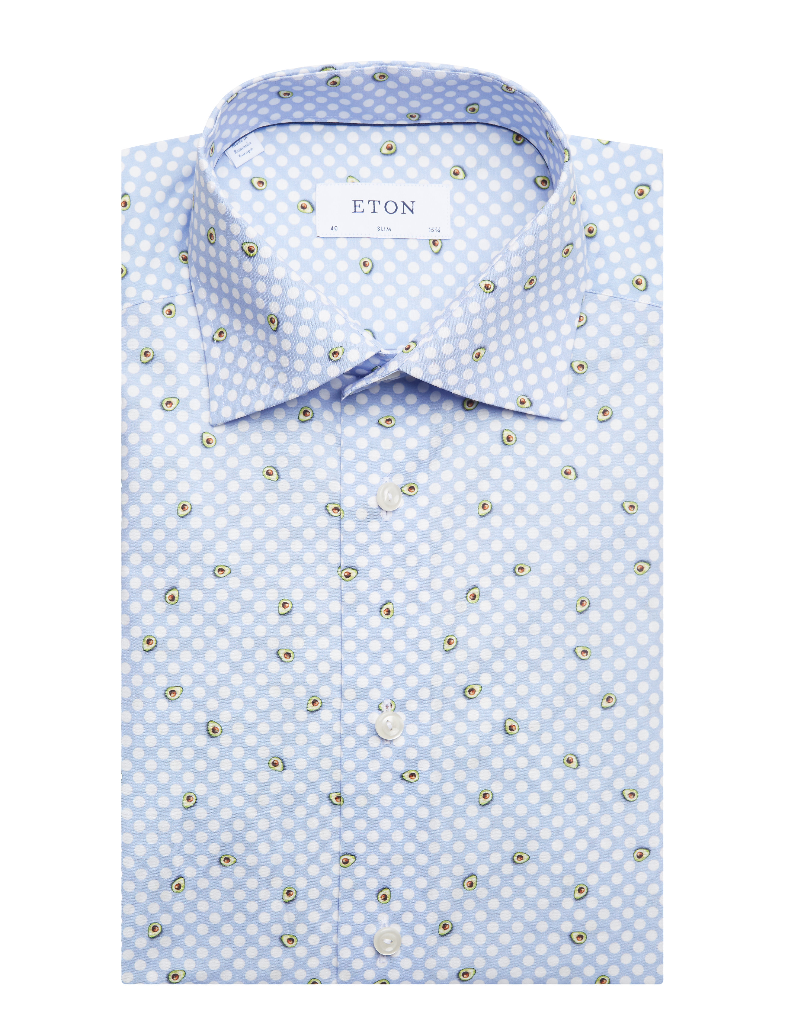 Eton - Soft striped twill shirt - blue - 3