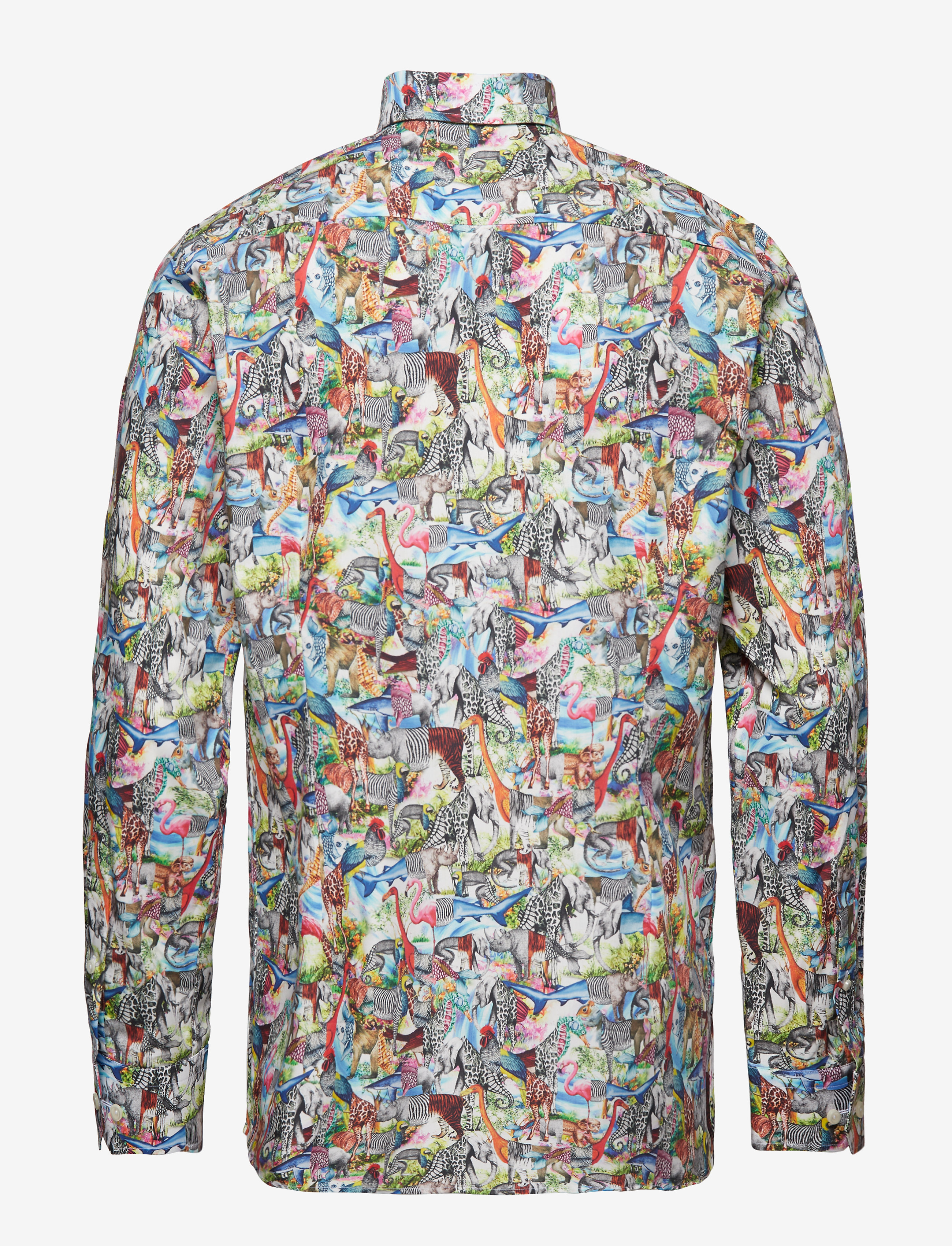Eton - Animal Print Shirt - Contemporary fit - pink/red - 1