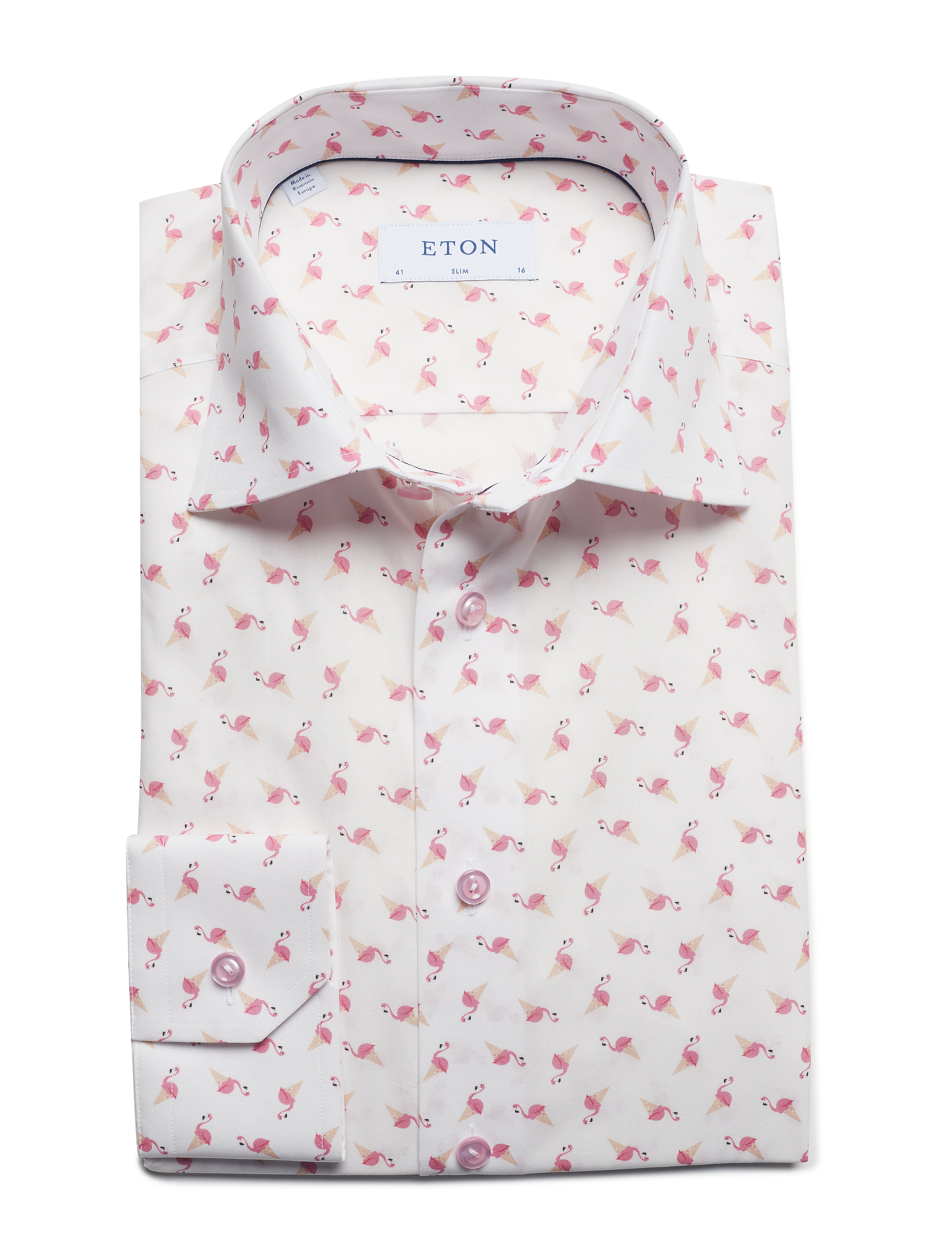 Eton - Ice Cream Flamingo Shirt - pink/red - 4