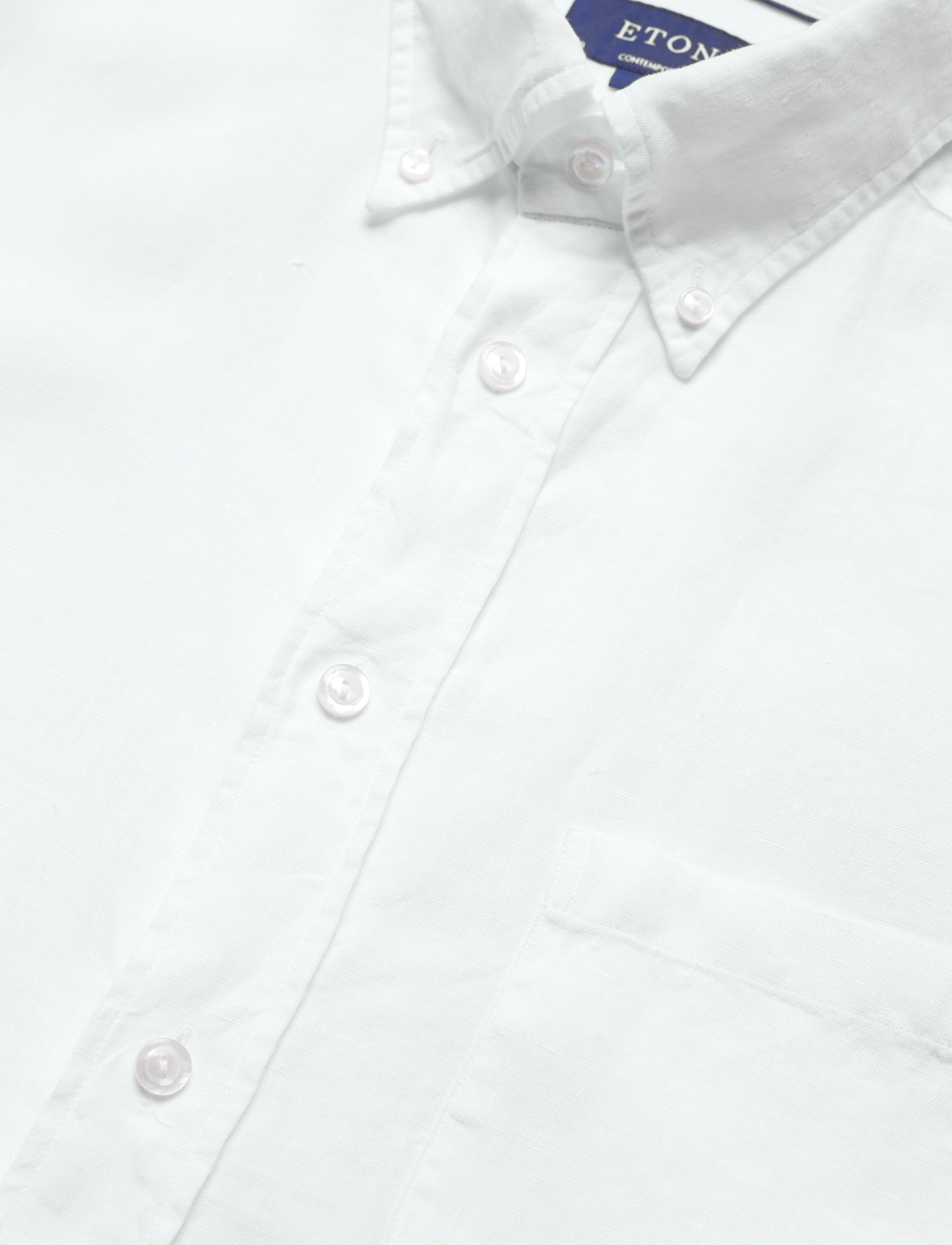 Eton - Button down linen shirt - white - 3