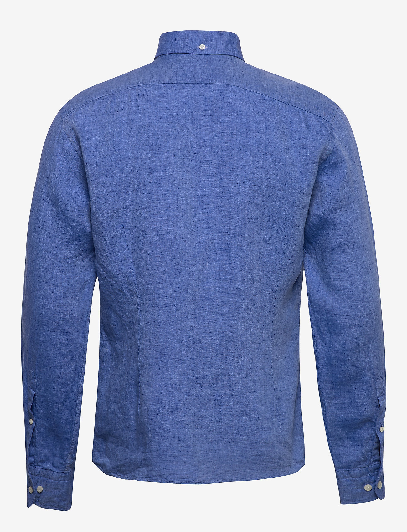 Eton - Button down linen shirt - blue - 1