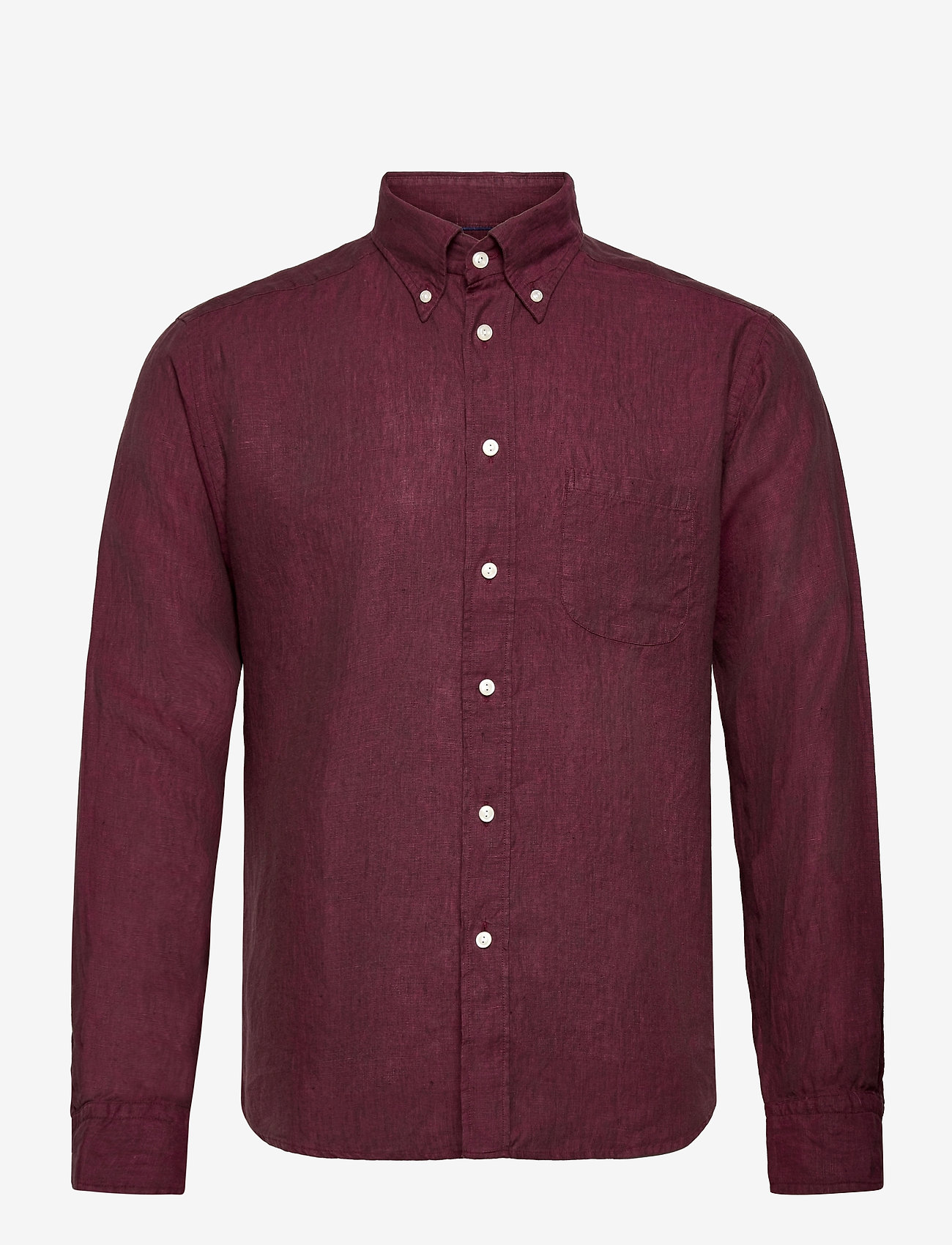 Button down linen shirt - PINK/RED