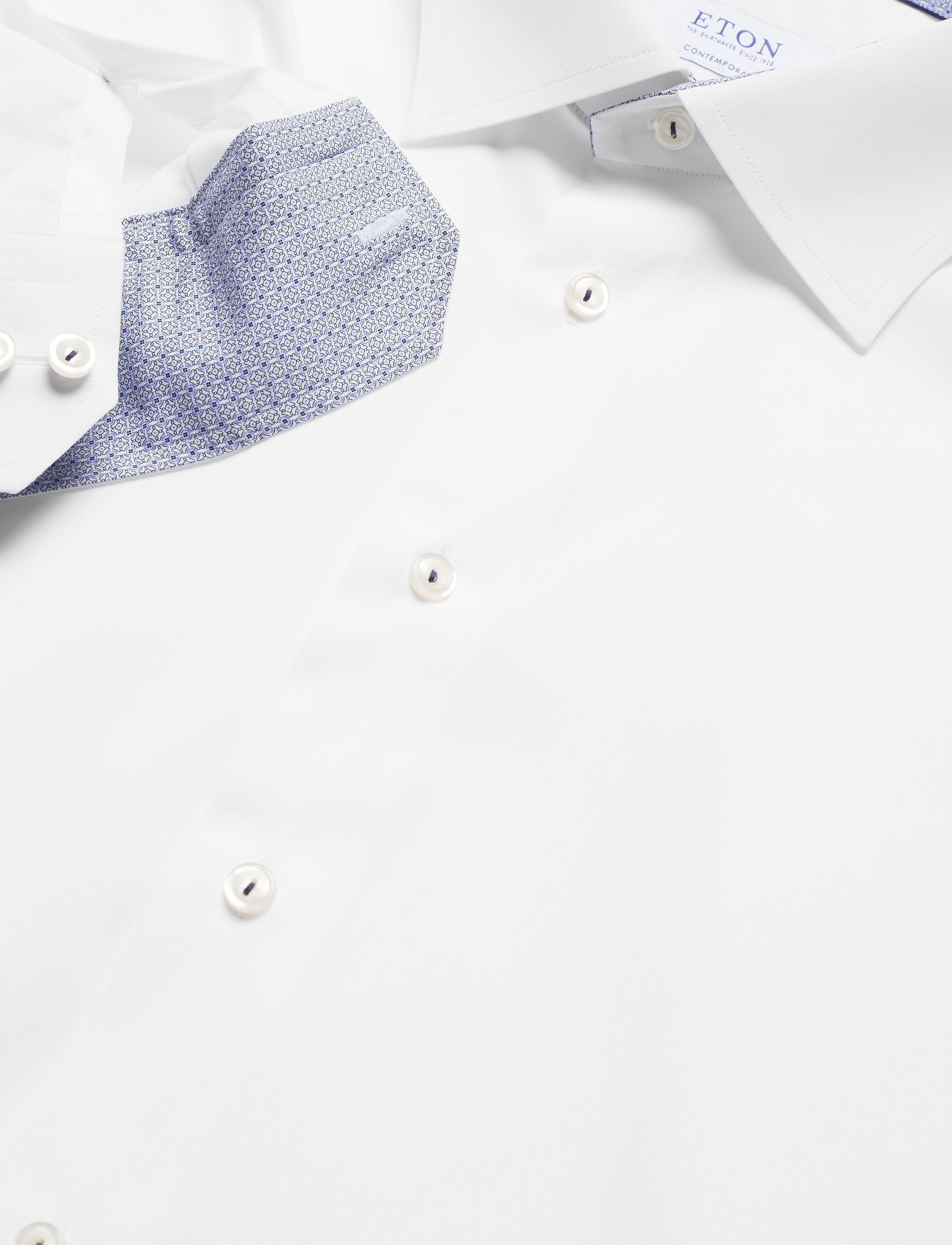 Eton - Men's shirt: Business  Poplin - white - 3