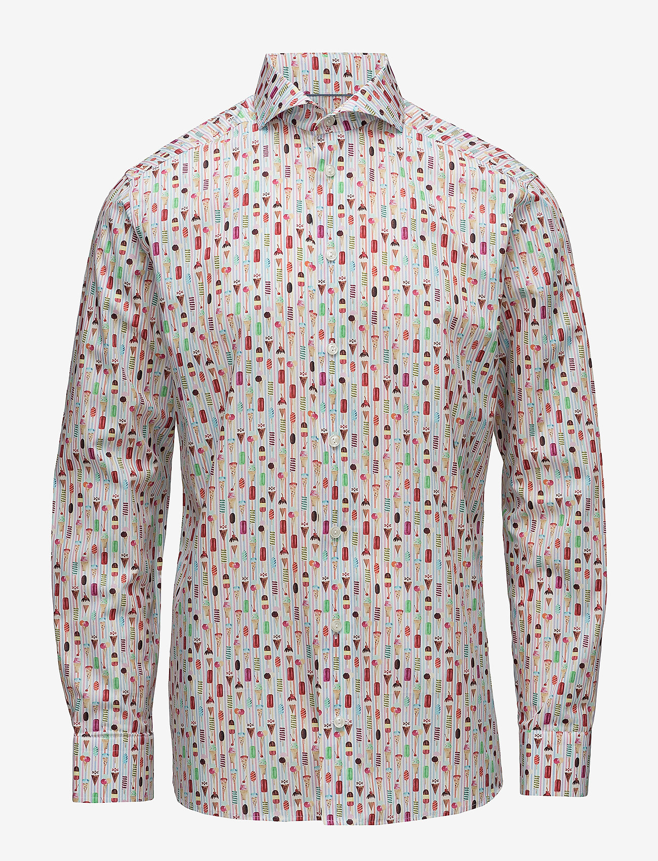 Eton - Ice Cream Print Shirt - pink/red - 0