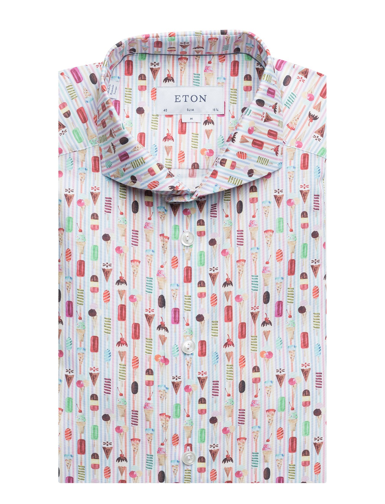 Eton - Ice Cream Print Shirt - pink/red - 3