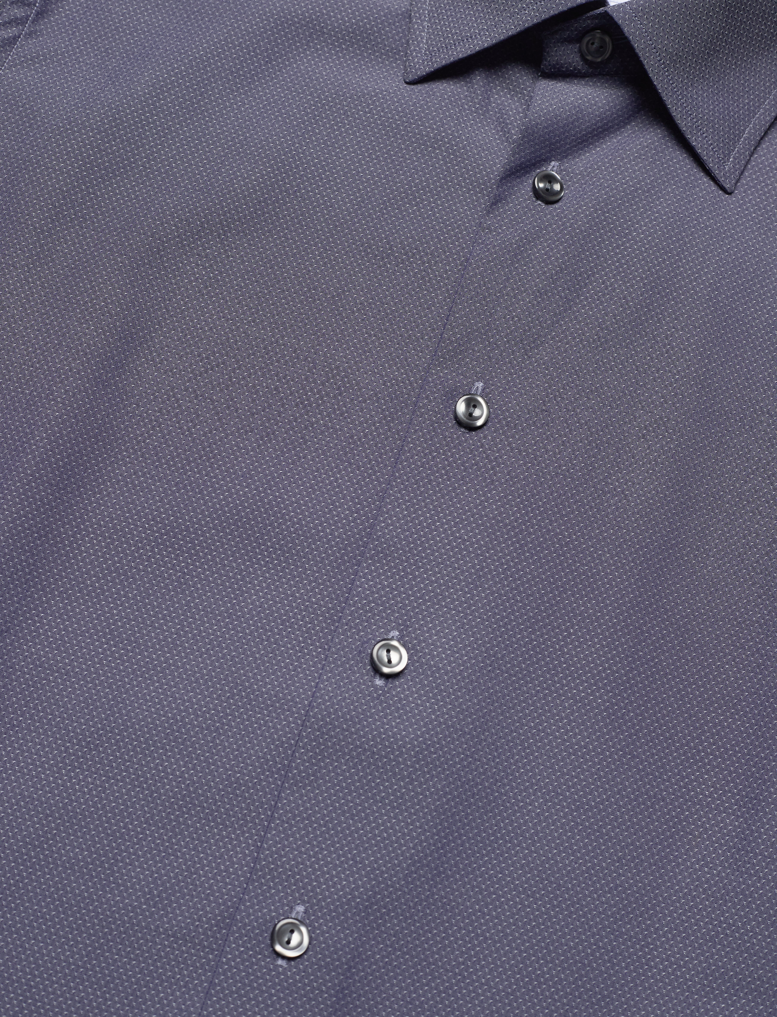 Eton - Grey Button-Under Poplin Shirt - grey - 3