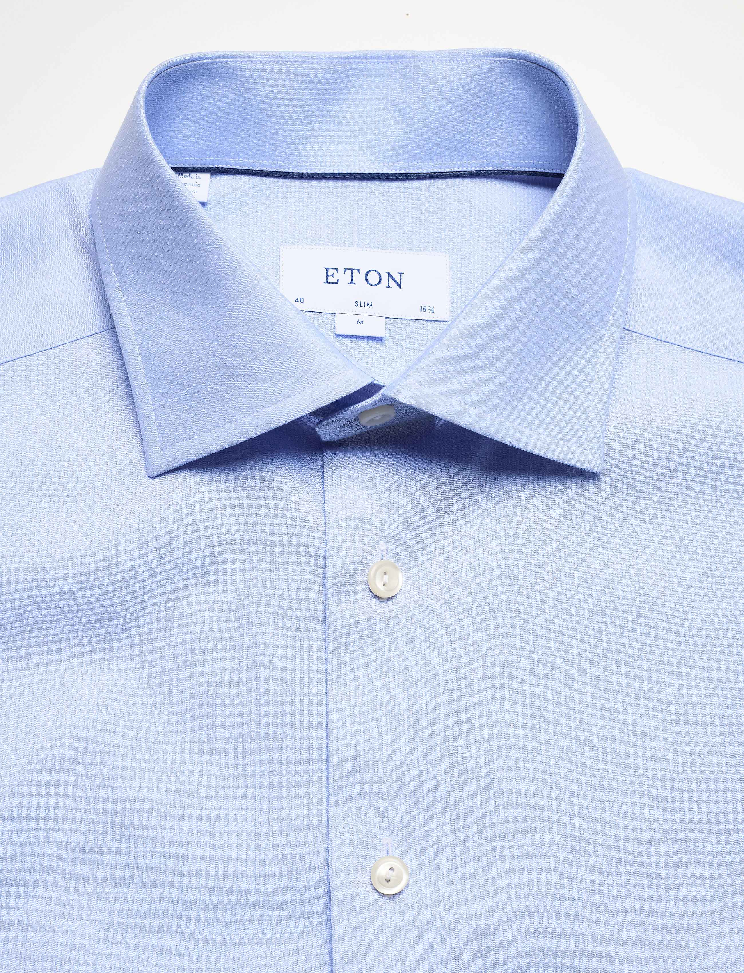 Eton - Slim fit Business Casual Poplin Shirt - blue - 2