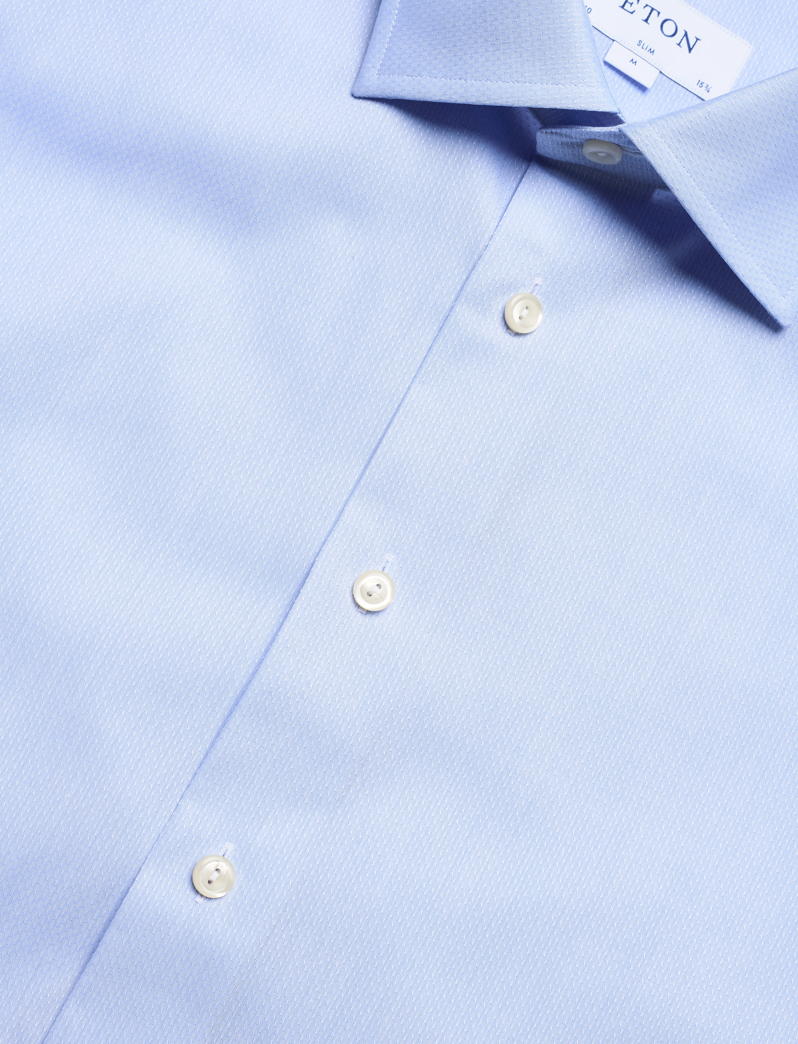 Eton - Slim fit Business Casual Poplin Shirt - blue - 3