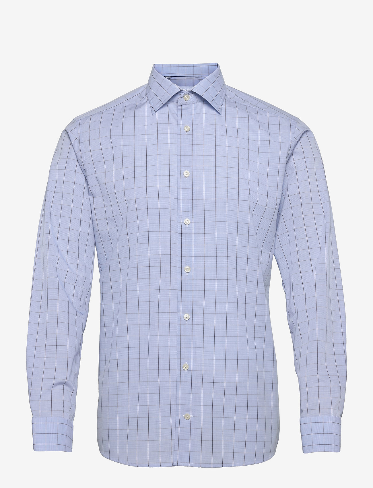 Eton - Men's shirt: Business  Poplin - brown - 0