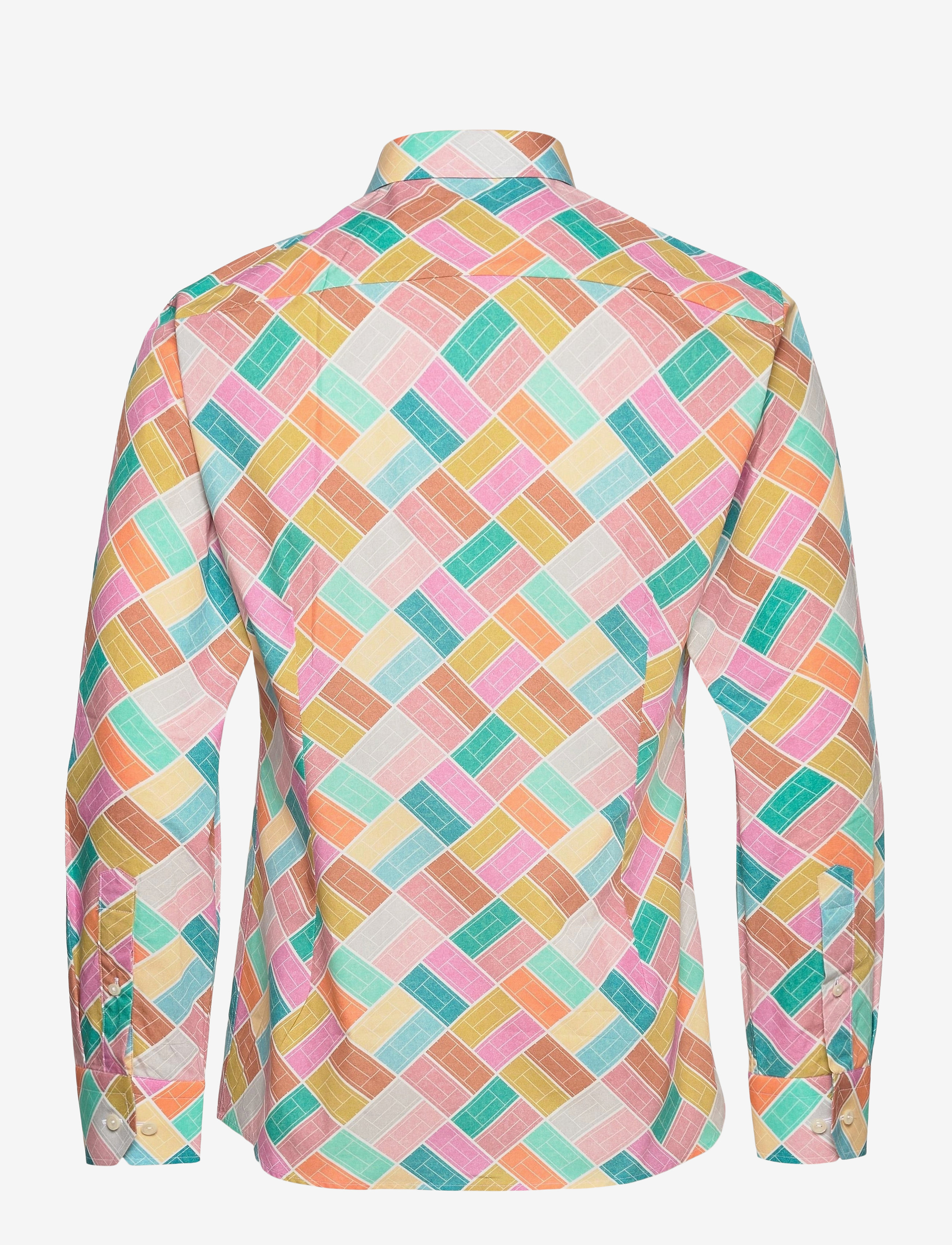 Eton - Slim fit Business Casual Poplin Shirt - pink/red - 1