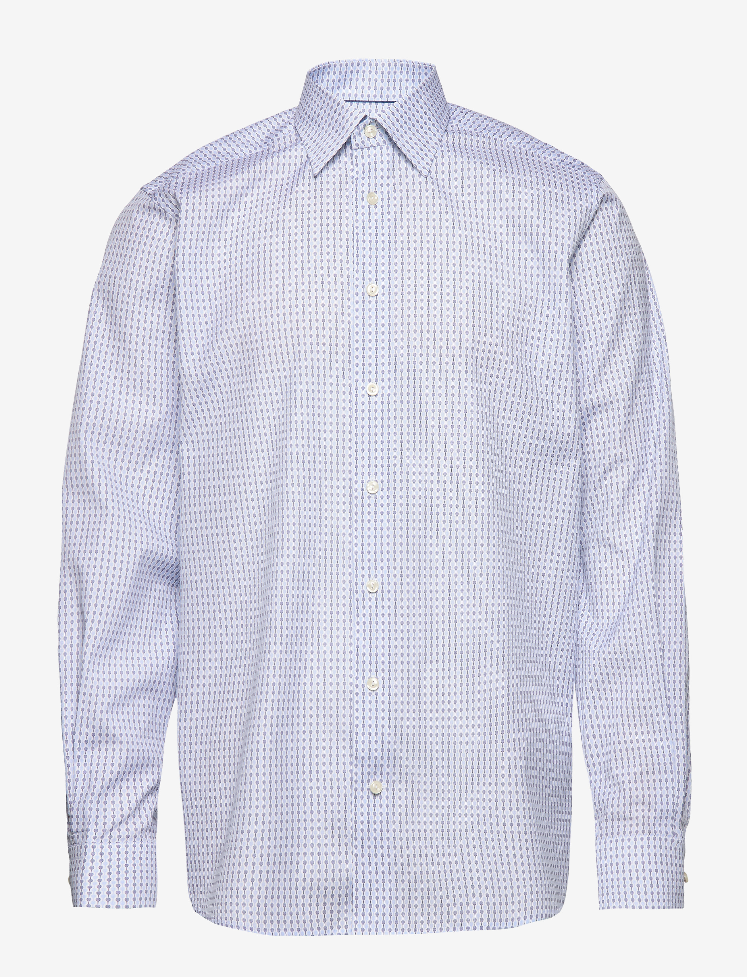 Eton - Tennis Racket Print Shirt - blue - 0