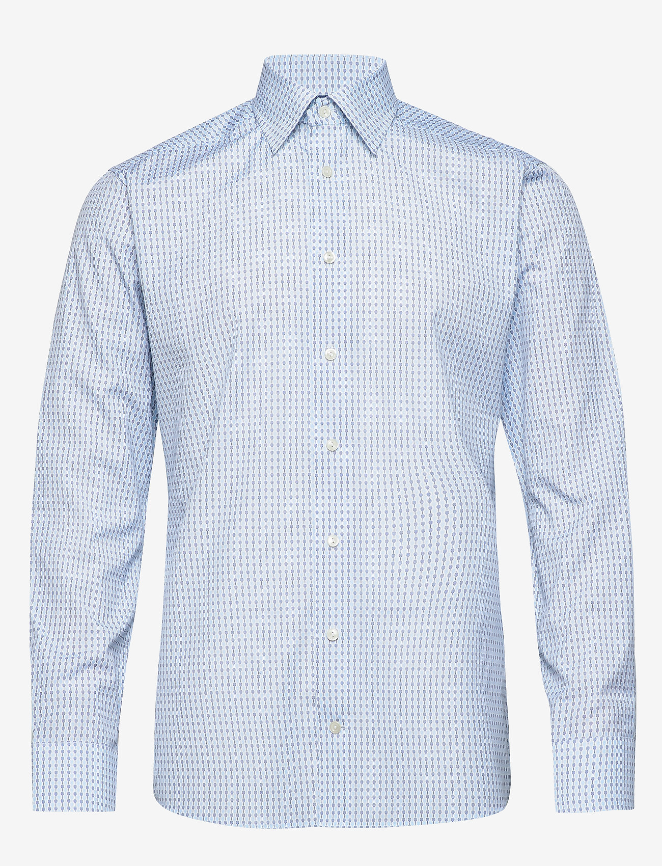 Eton - Tennis Racket Print Shirt - blue - 0