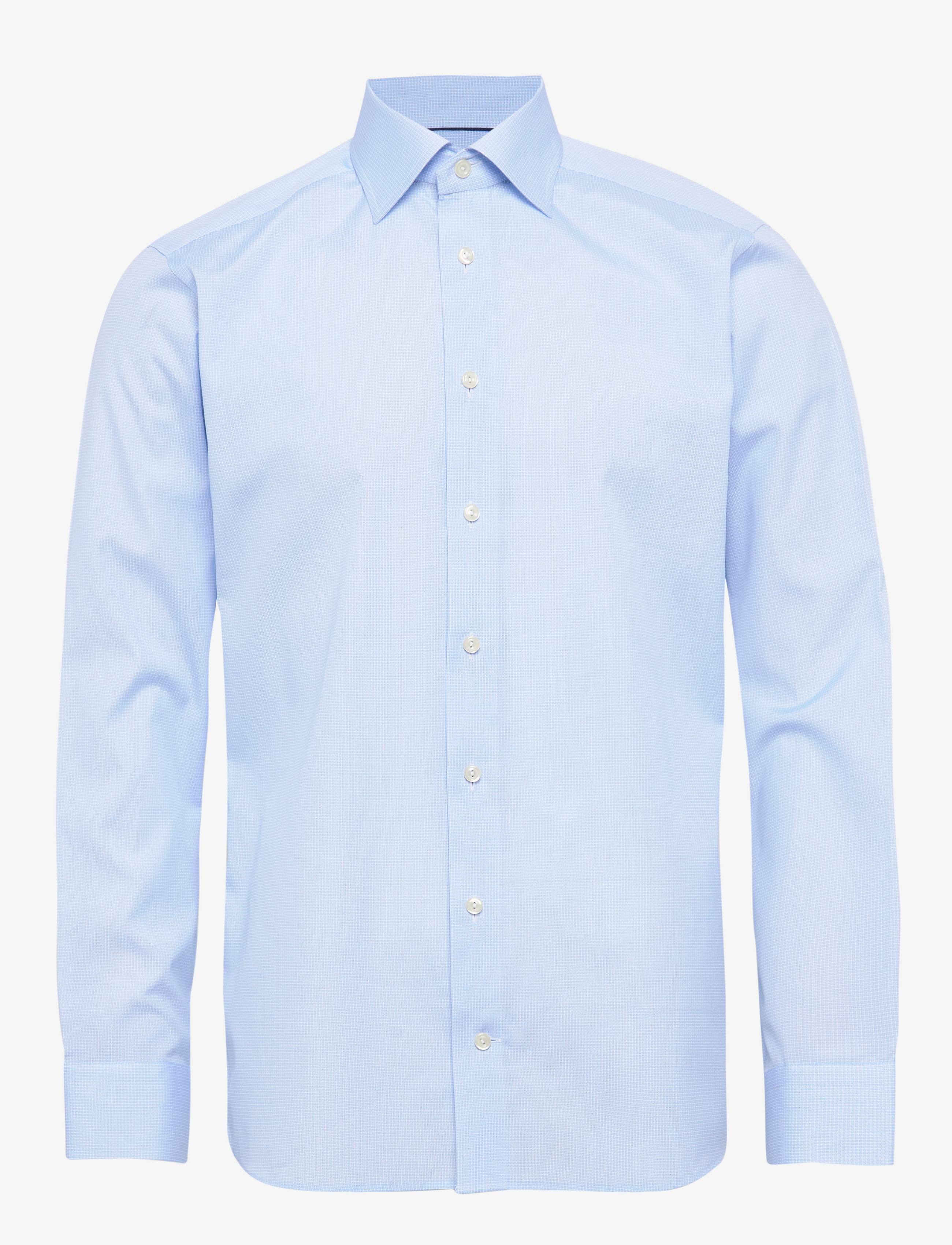 Eton - Tennis Micro Print Poplin Shirt - blue - 0