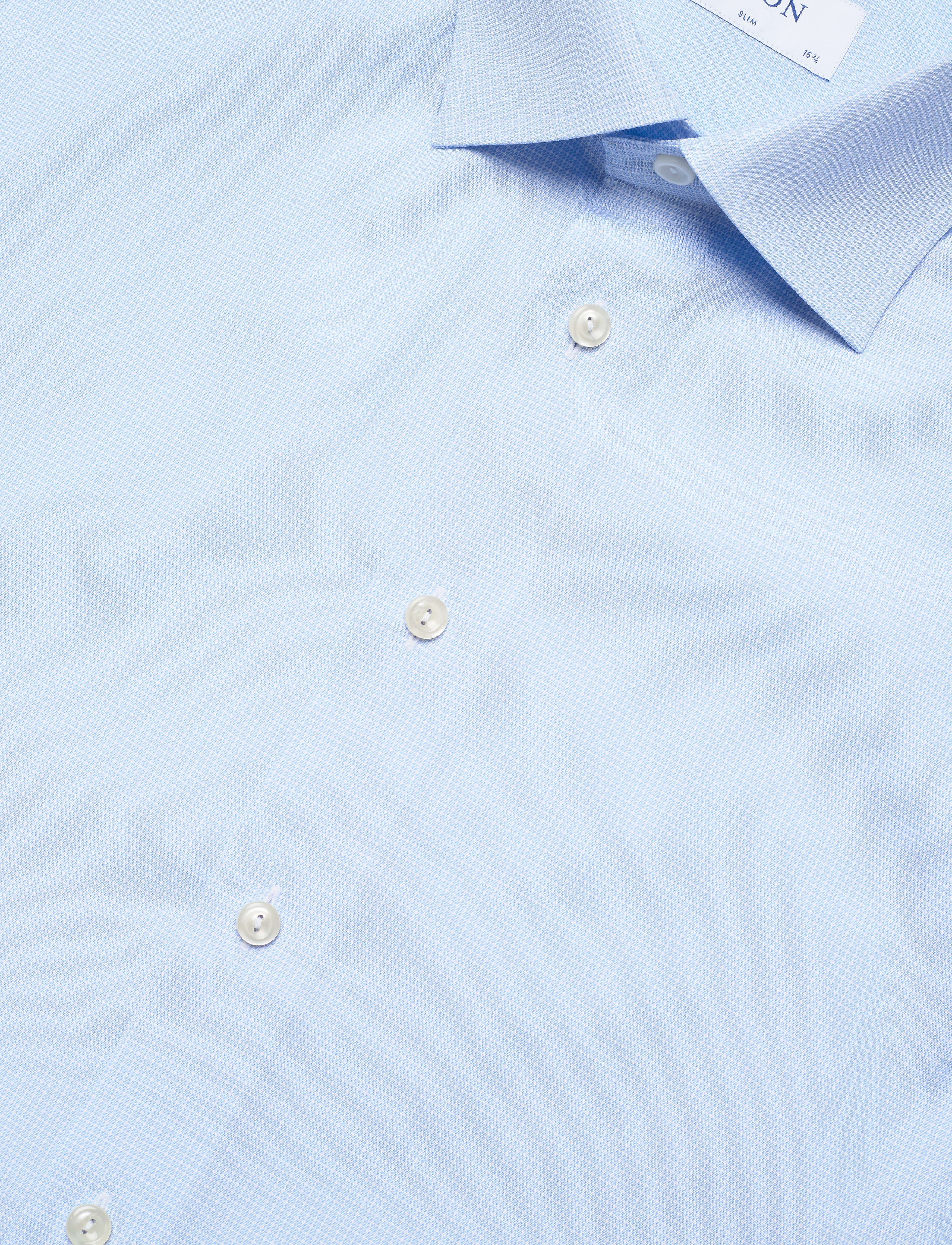Eton - Tennis Micro Print Poplin Shirt - blue - 2