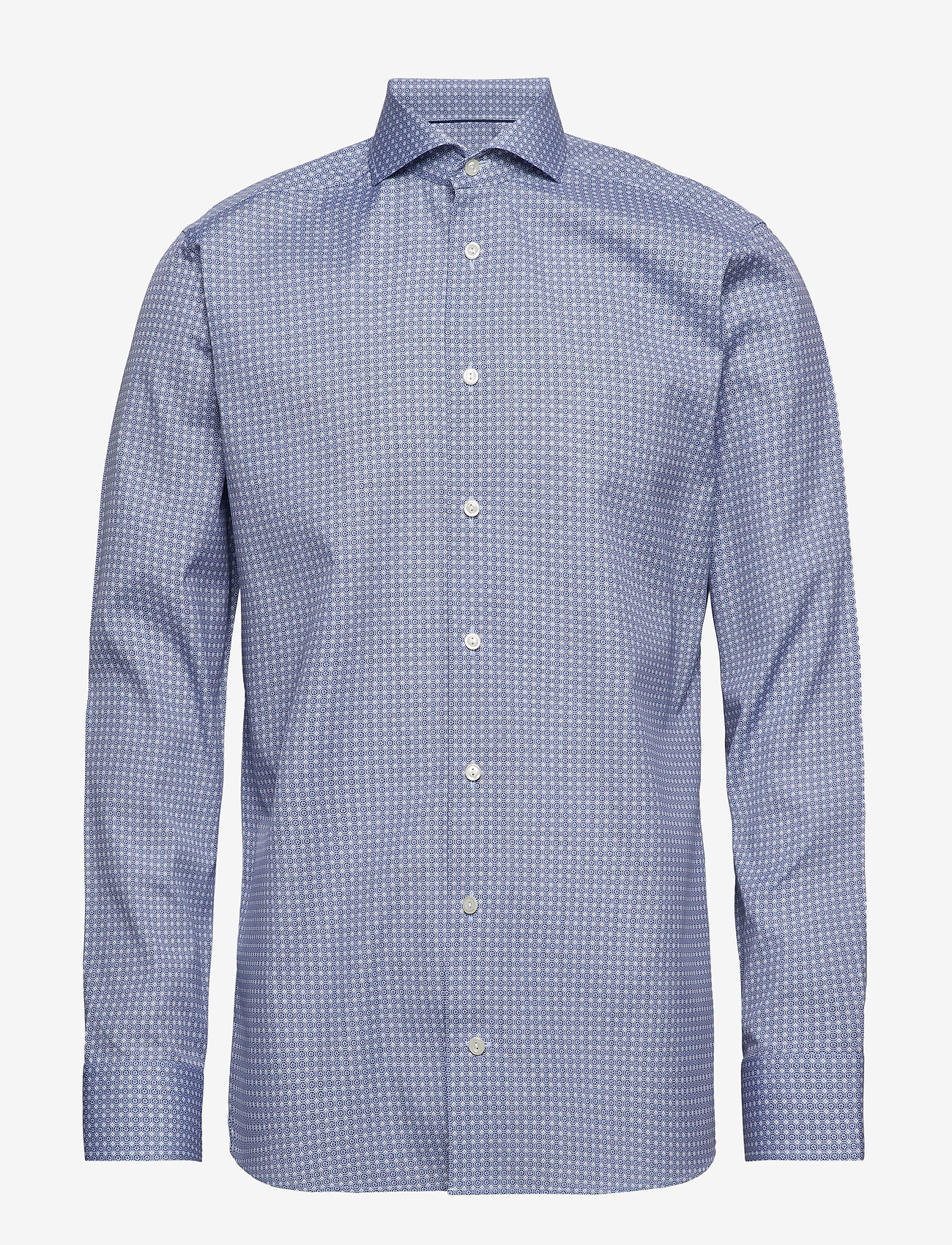 Eton - Geometric Print Shirt - blue - 0