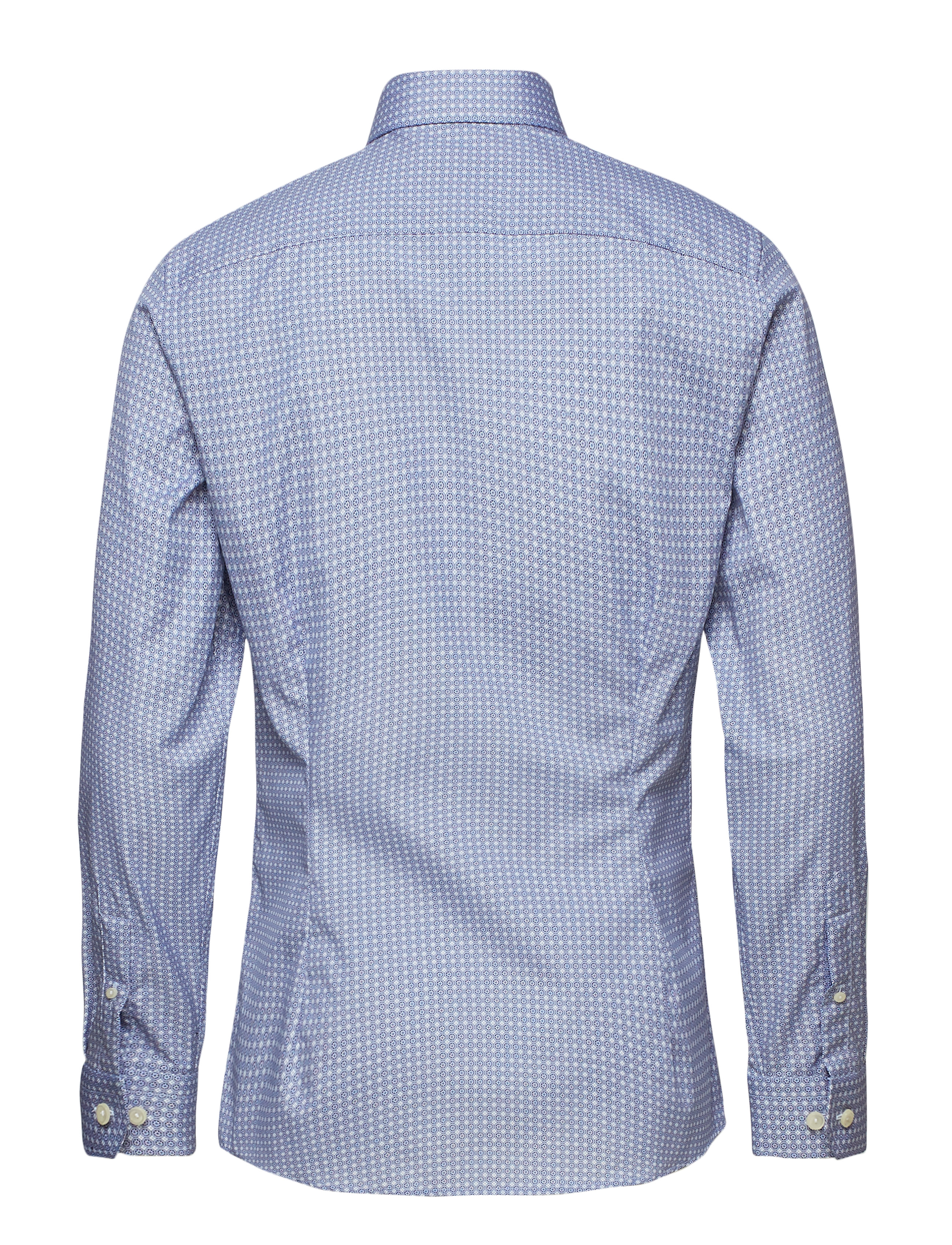 Eton - Geometric Print Shirt - blue - 1