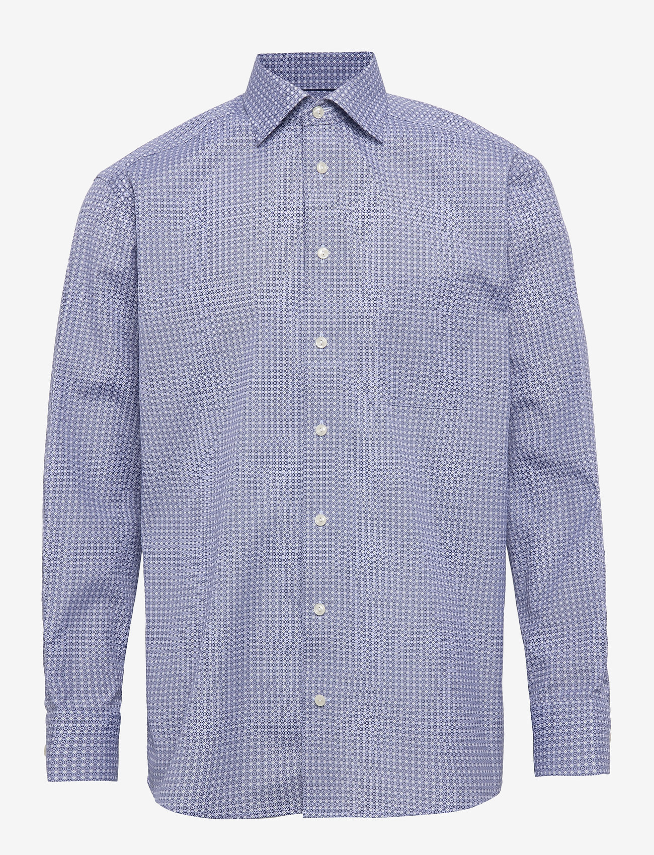 Eton - Geometric Print Shirt - blue - 0