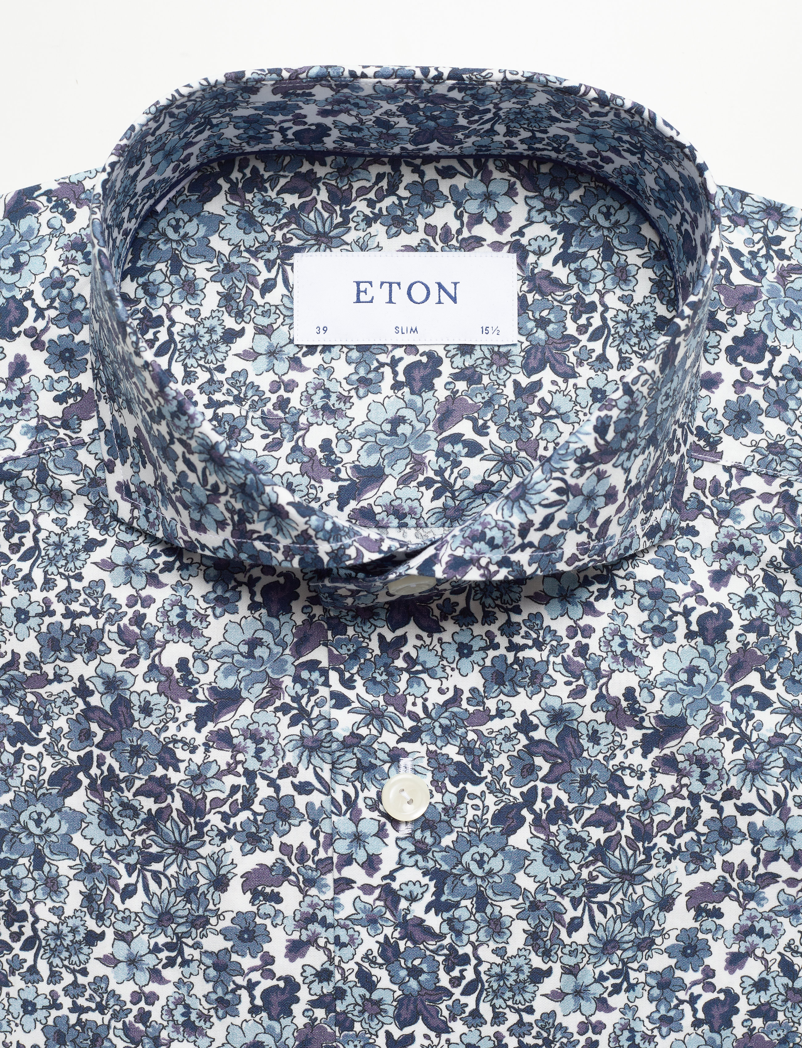 Eton - Slim fit Business Poplin Shirt - blue - 2
