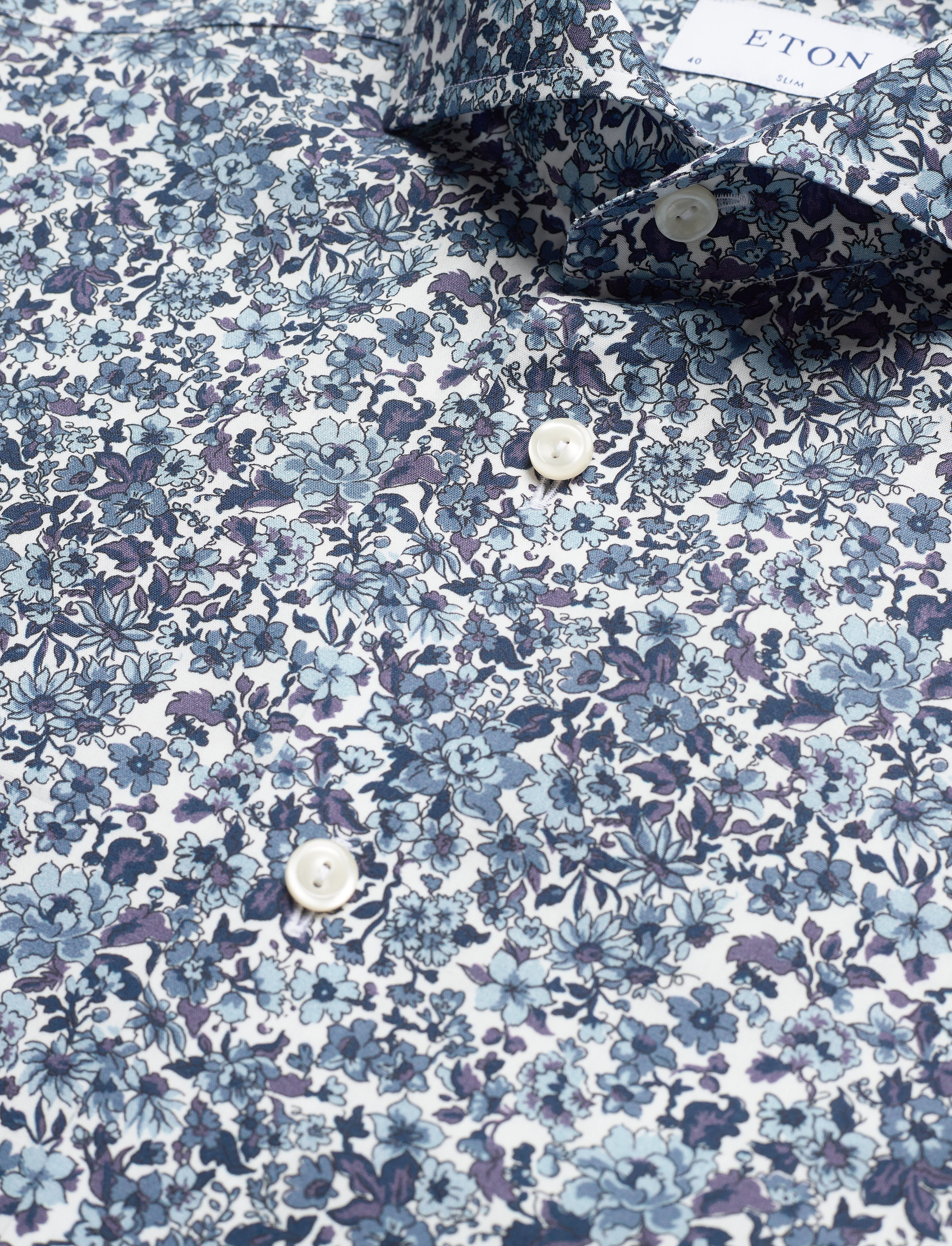 Eton - Slim fit Business Poplin Shirt - blue - 3