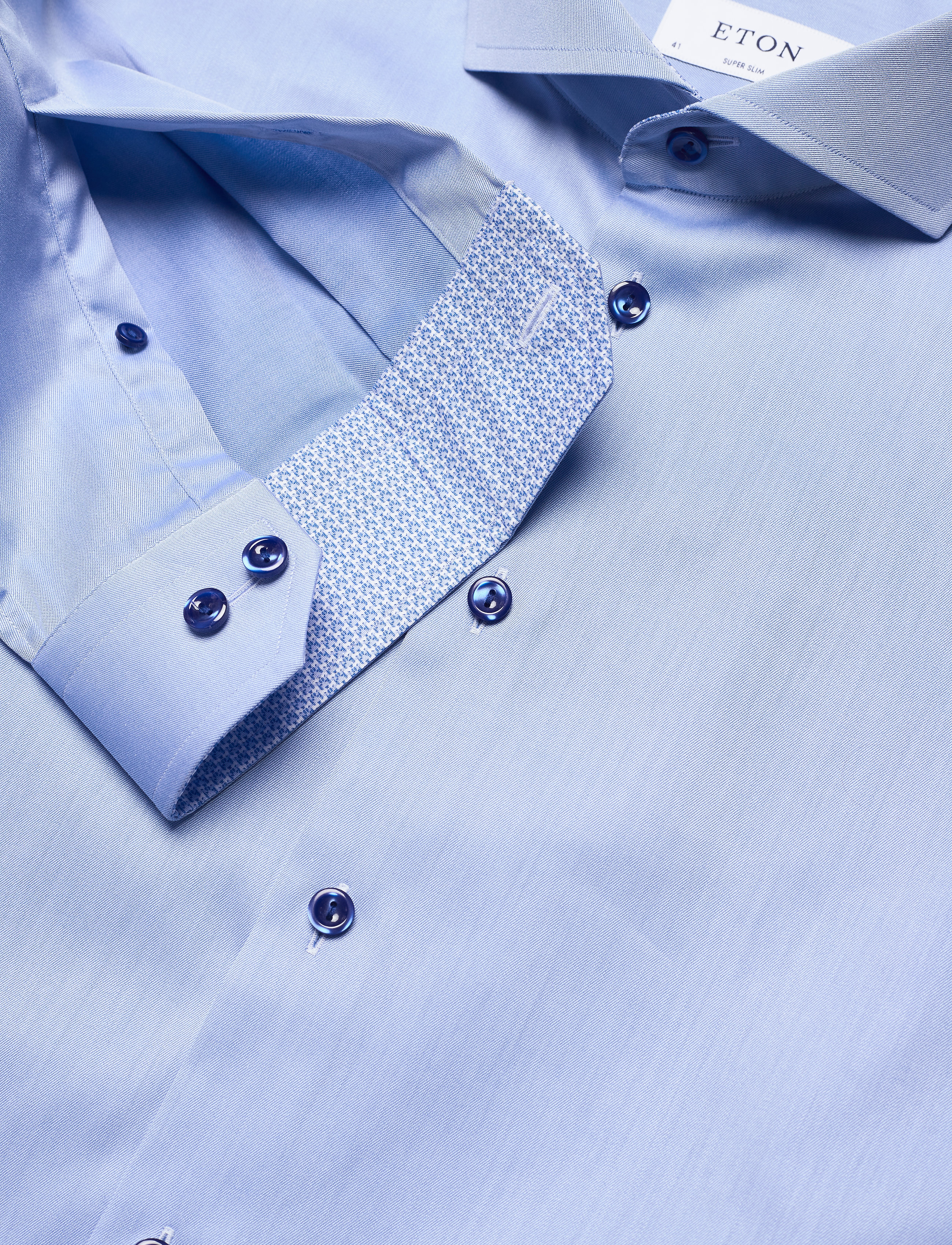 Eton - Super slim fit Business Signature Twill Shirt - blue - 3