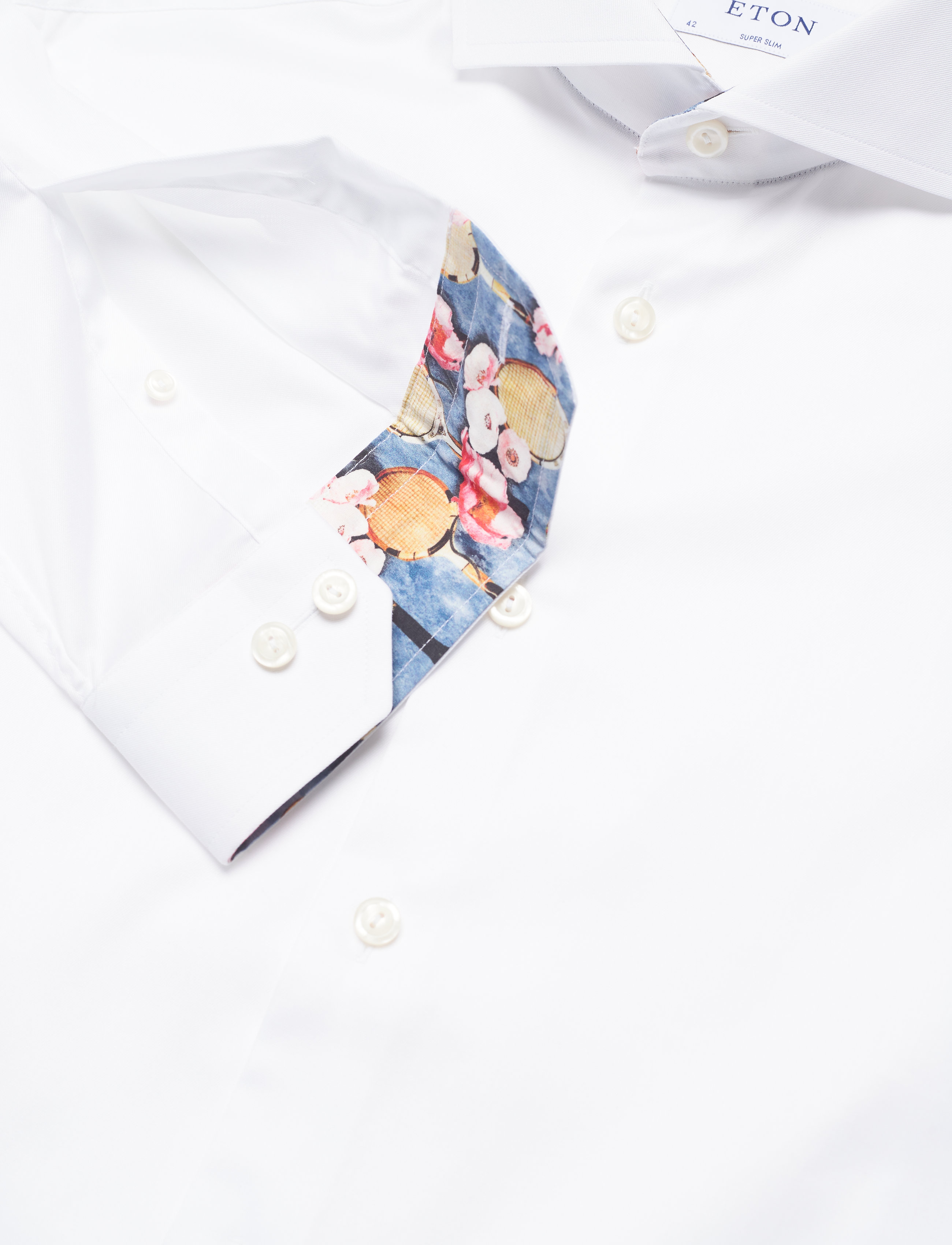 Eton - Super slim fit Business Signature Twill Shirt - white - 3