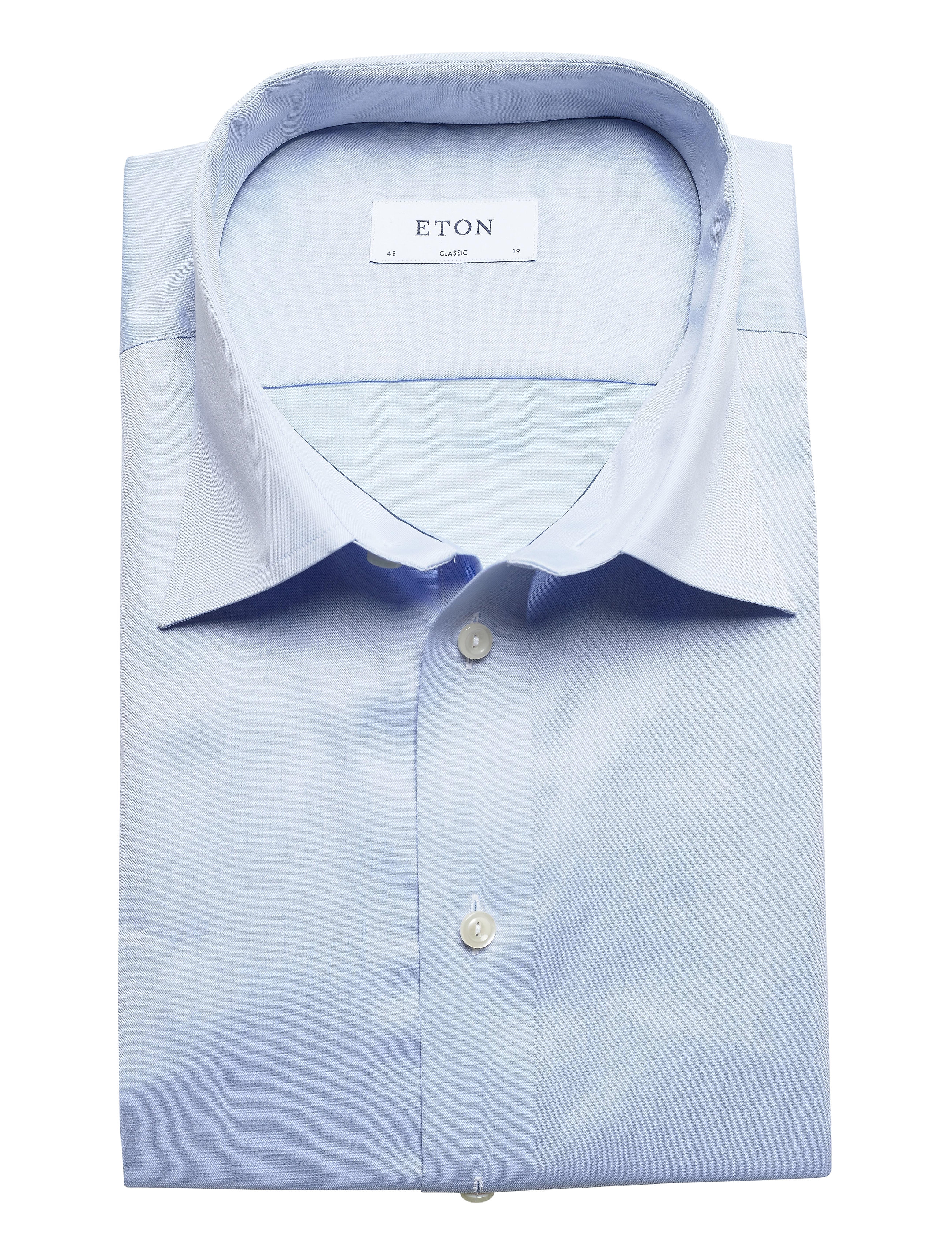 Eton - Classic fit Business Signature Twill Shirt - light blue - 4