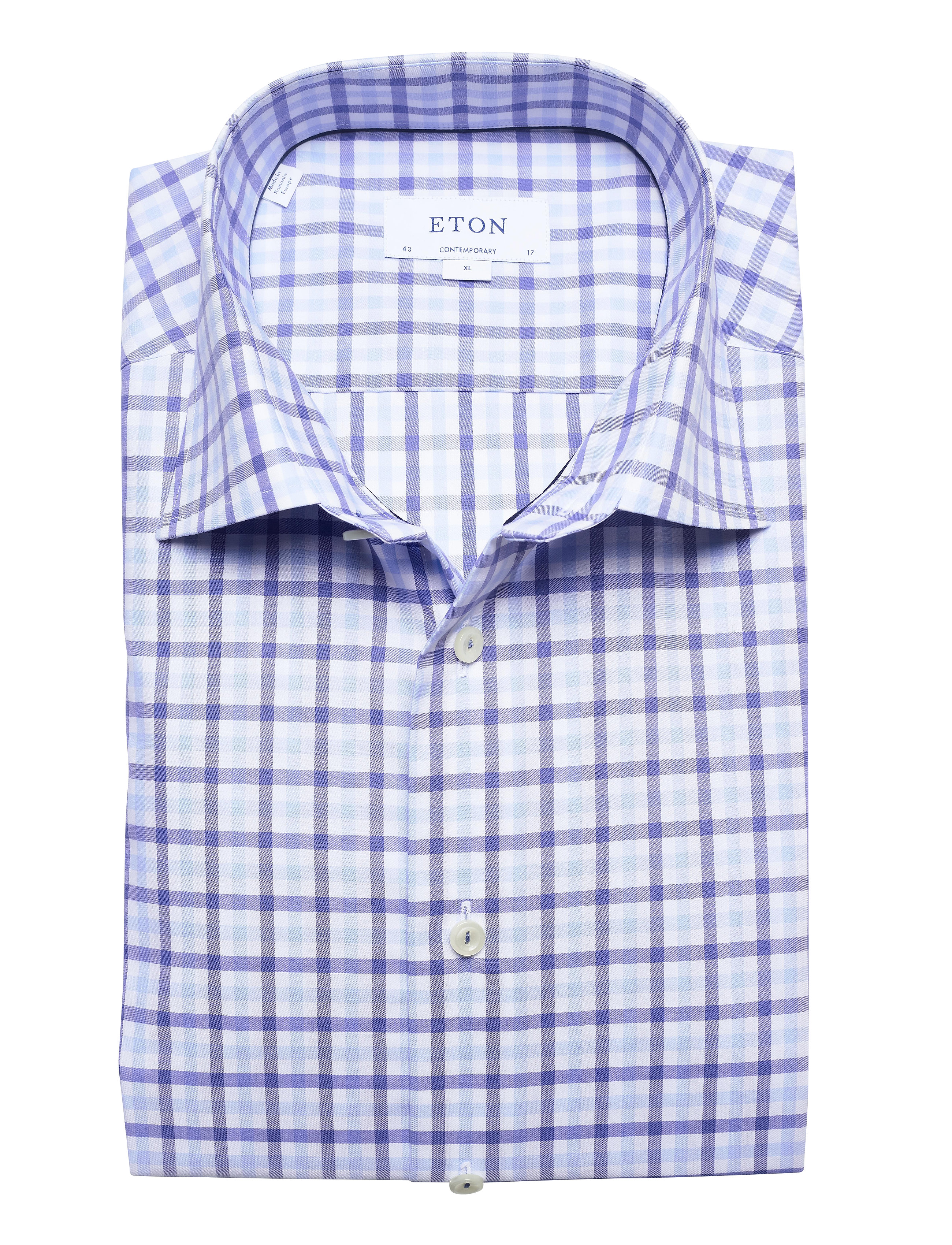 Eton - Contemporary fit Business Casual Signature Twill Shirt - blue - 4