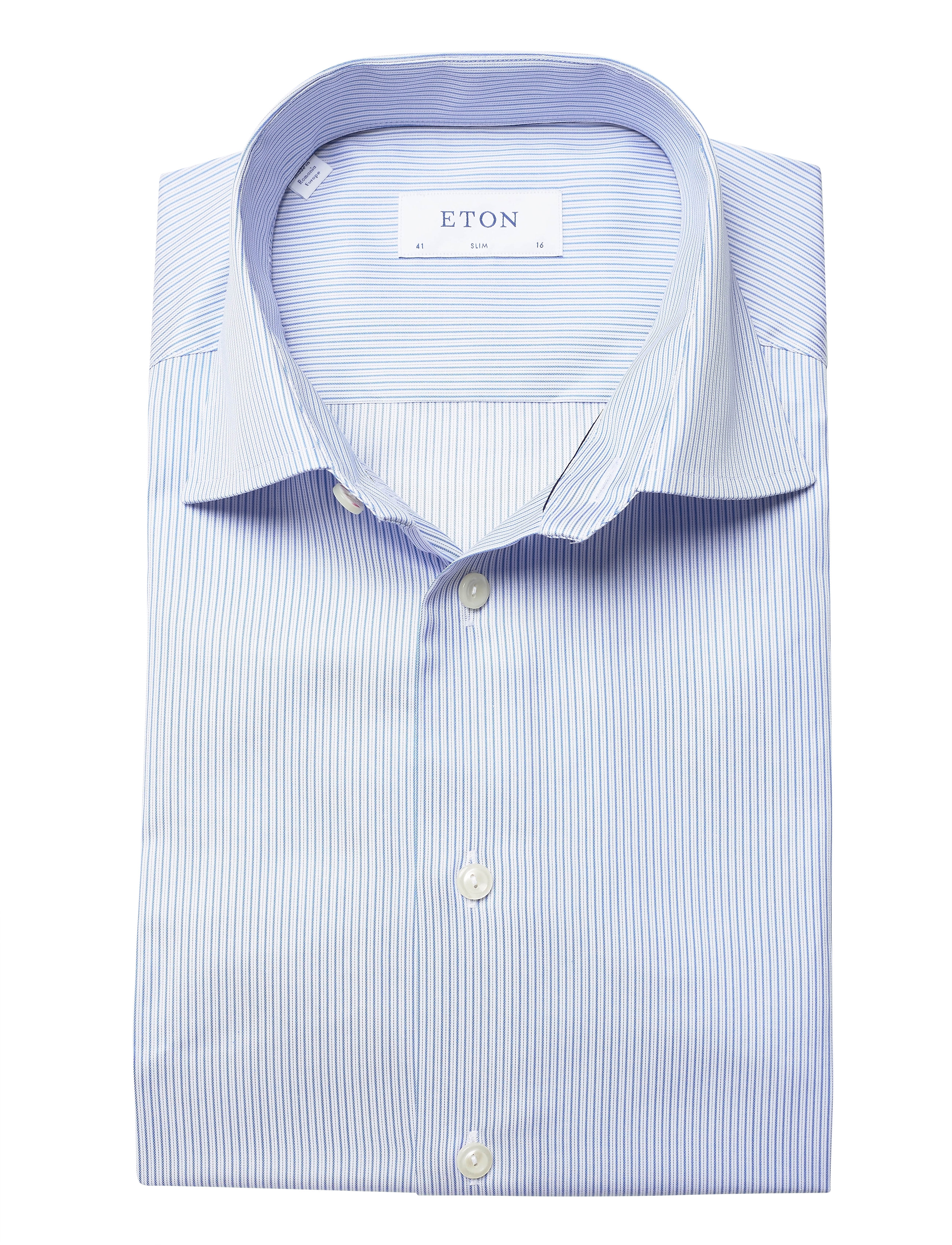 Eton - Slim fit Business Signature Twill Shirt - blue - 4