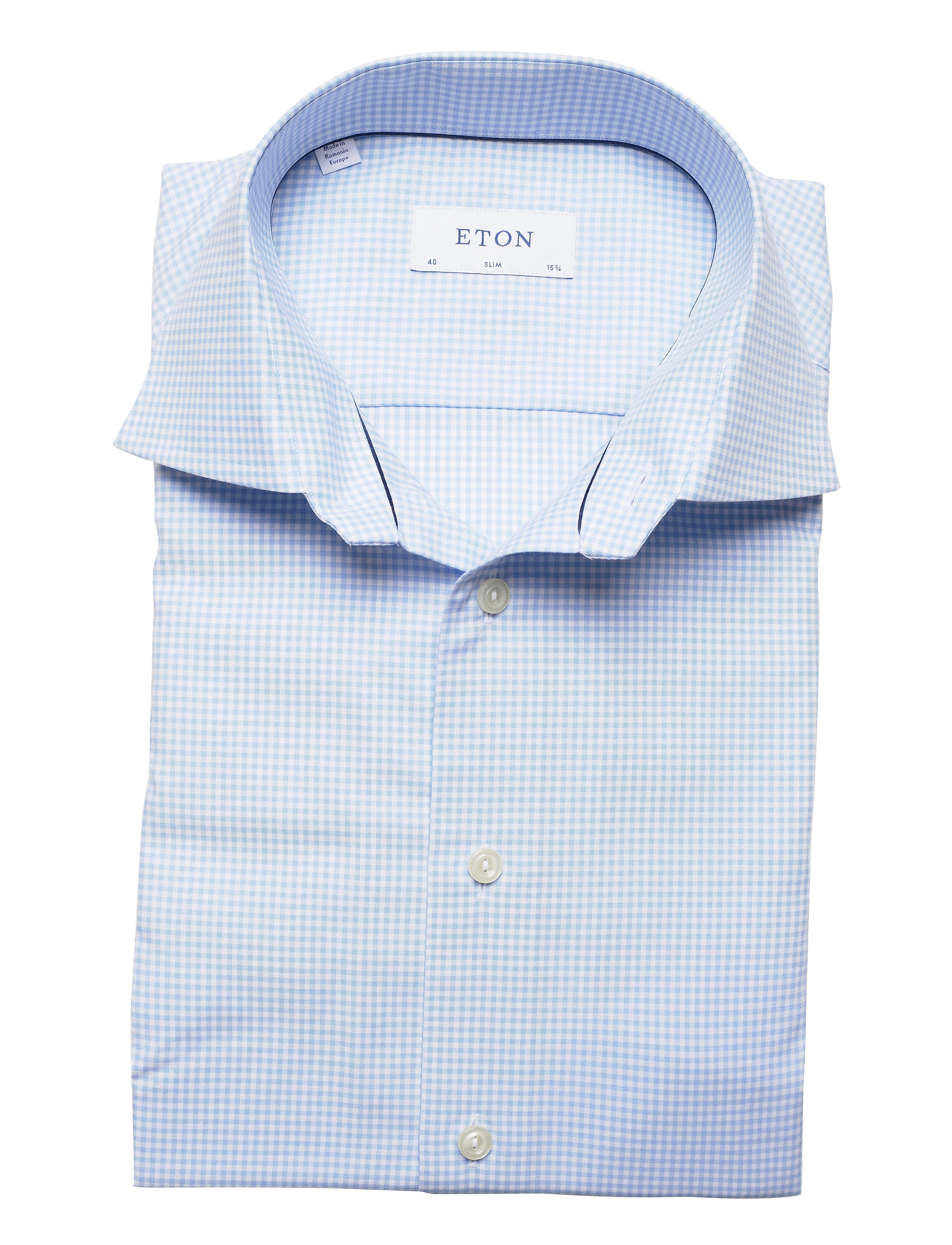 Eton - Slim fit Business Twill Shirt - blue - 4