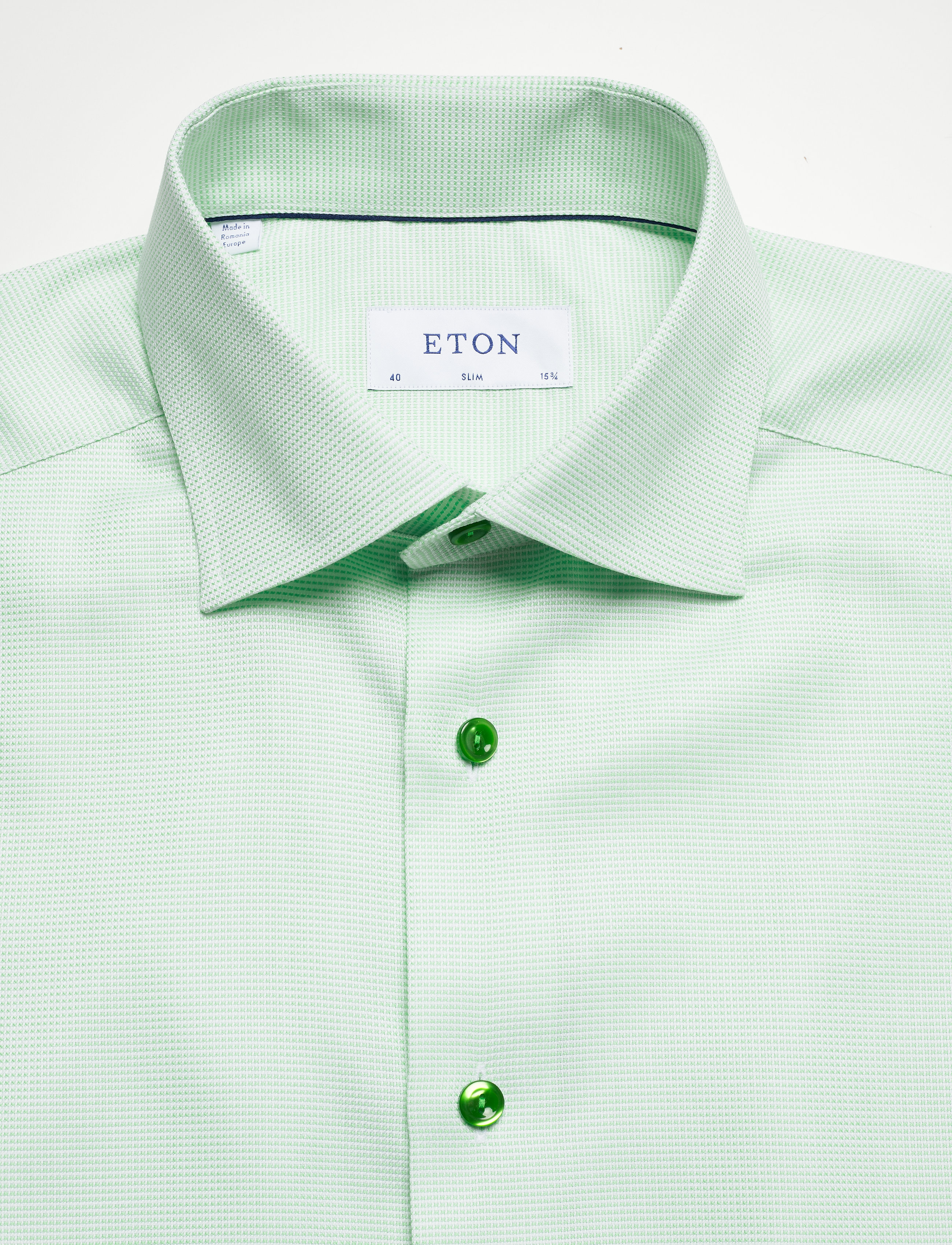 Eton - Slim fit Business Signature Twill Shirt - green - 2