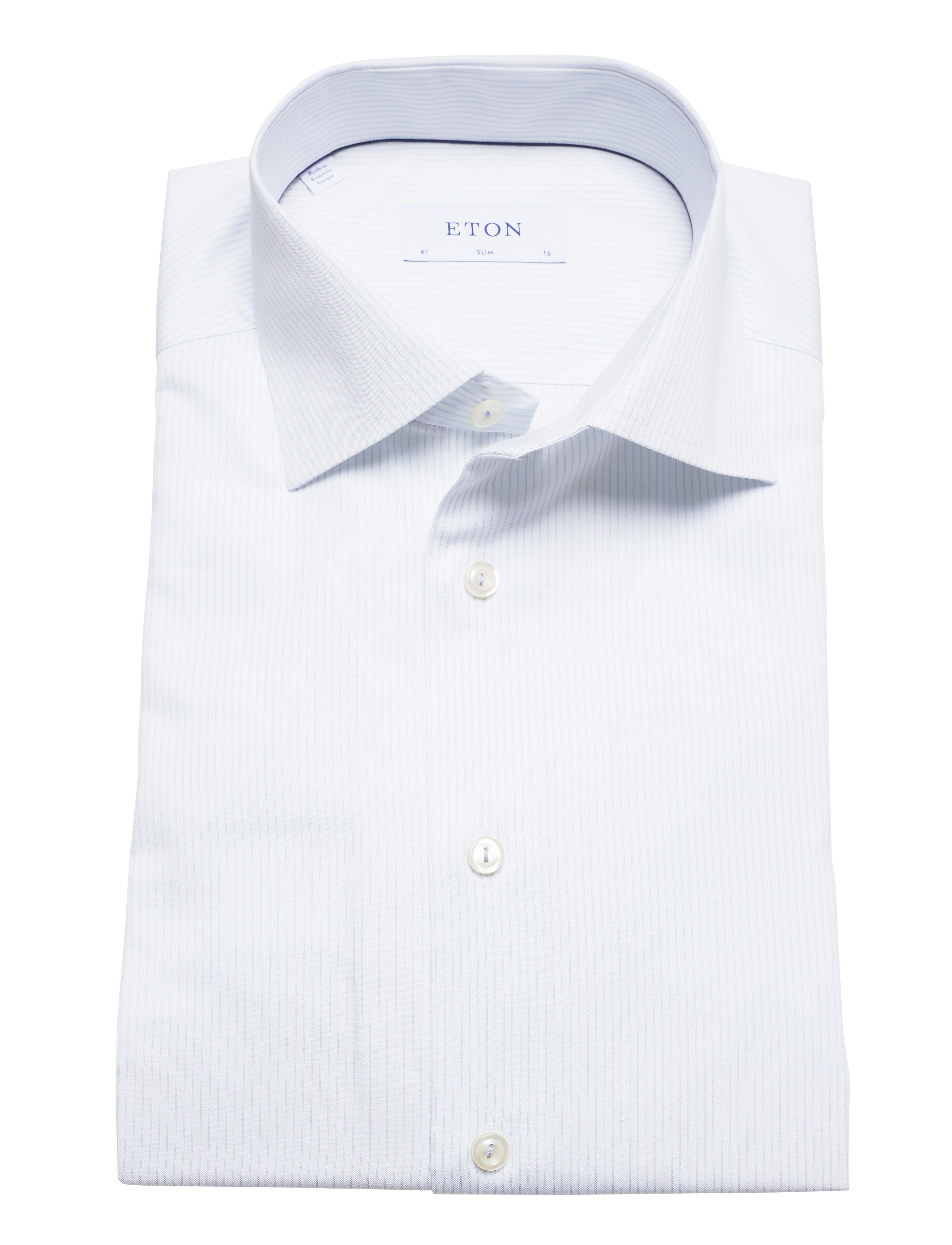 Eton - Slim fit Business Signature Twill Shirt - blue - 4