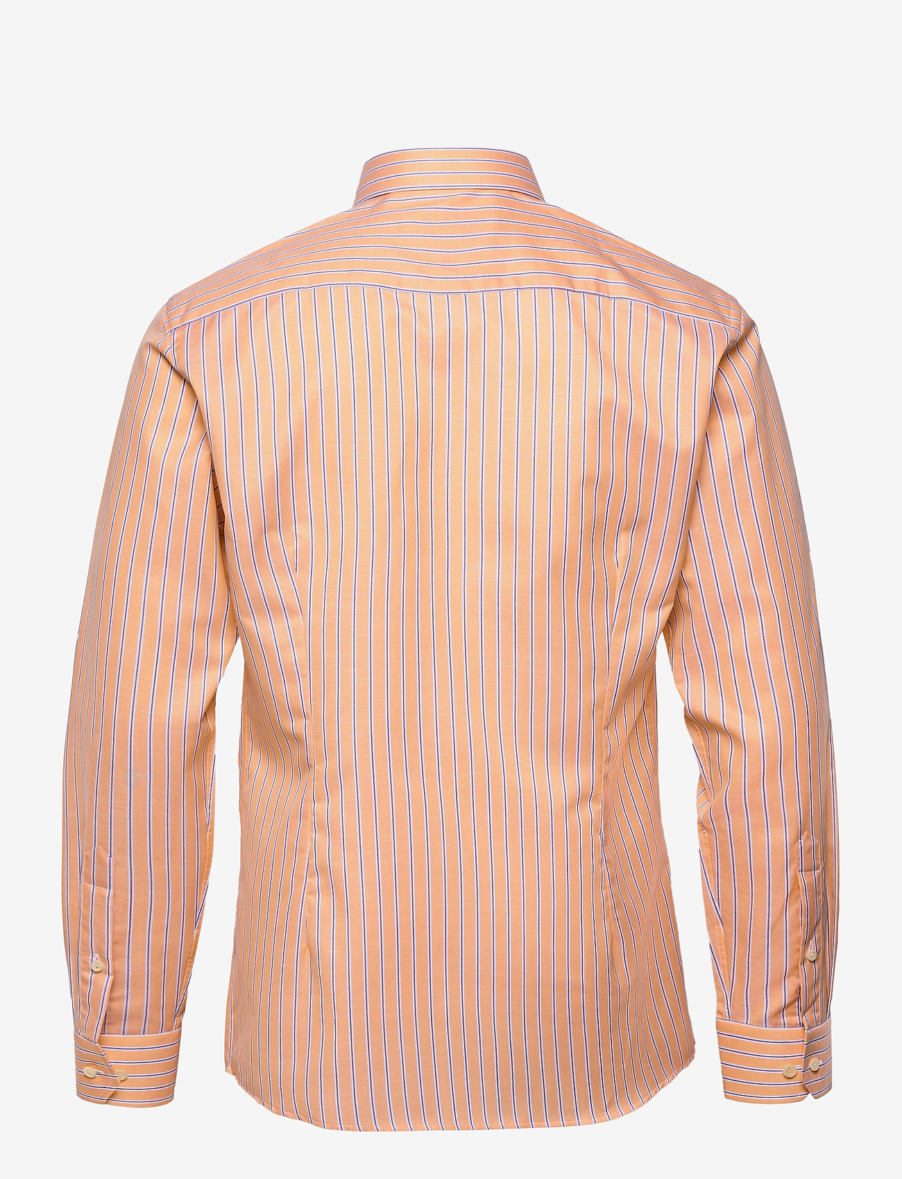 Eton - Slim fit Business Casual Cotton/Linen Twill Shirt - yellow/orange - 1